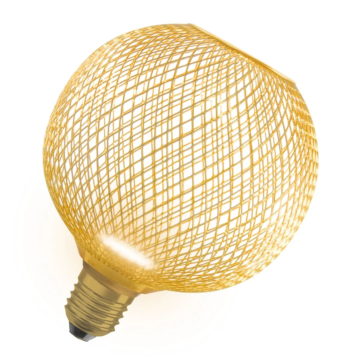 Żarówka LED OSRAM DECOR LED FLAT GLOBE 125 GOLD 3.5W 827 Frosted E27 Non-DIM - Image 3
