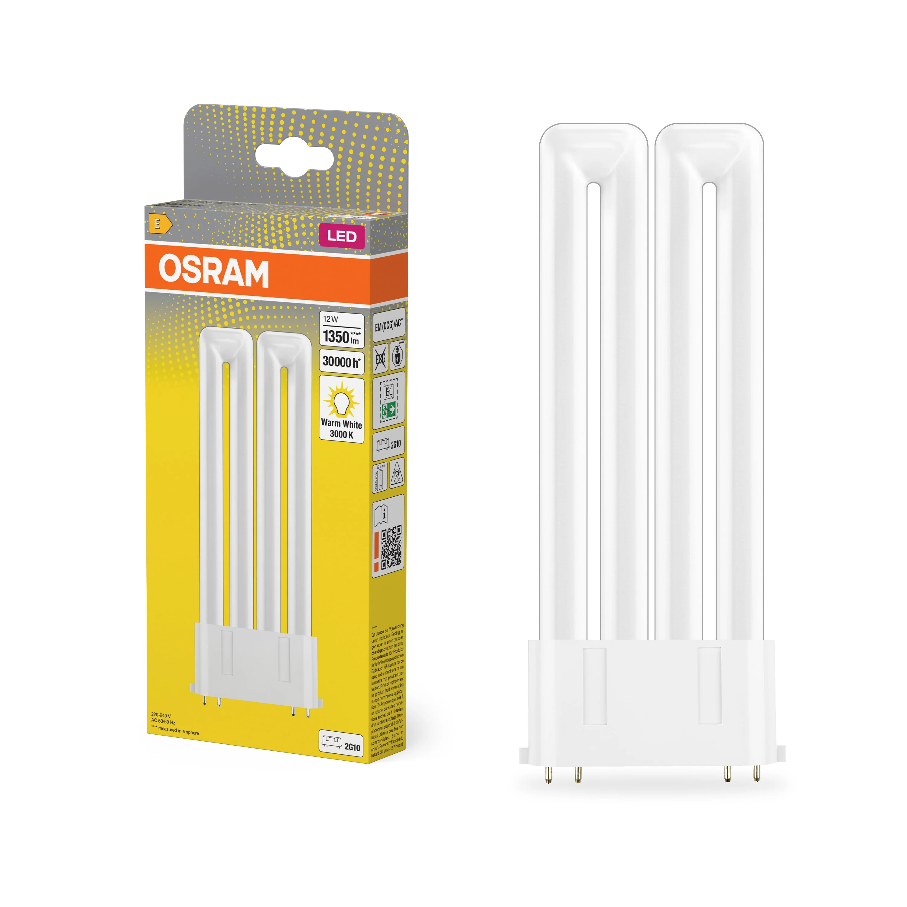 Żarówka LED OSRAM DULUX LED F24 EM & AC MAINS 12W 830 2G10 - Image 4