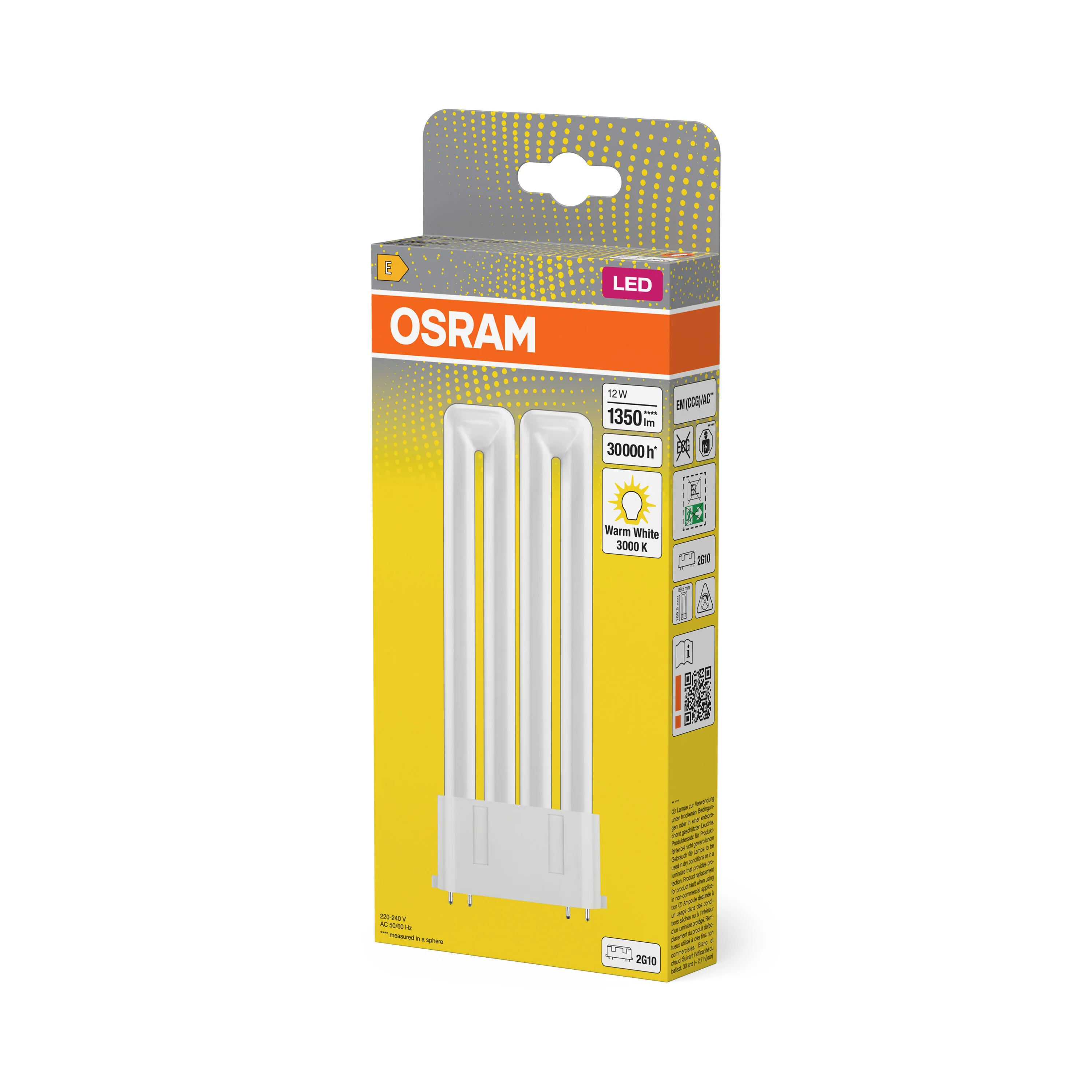 Żarówka LED OSRAM DULUX LED F24 EM & AC MAINS 12W 830 2G10 - Image 5