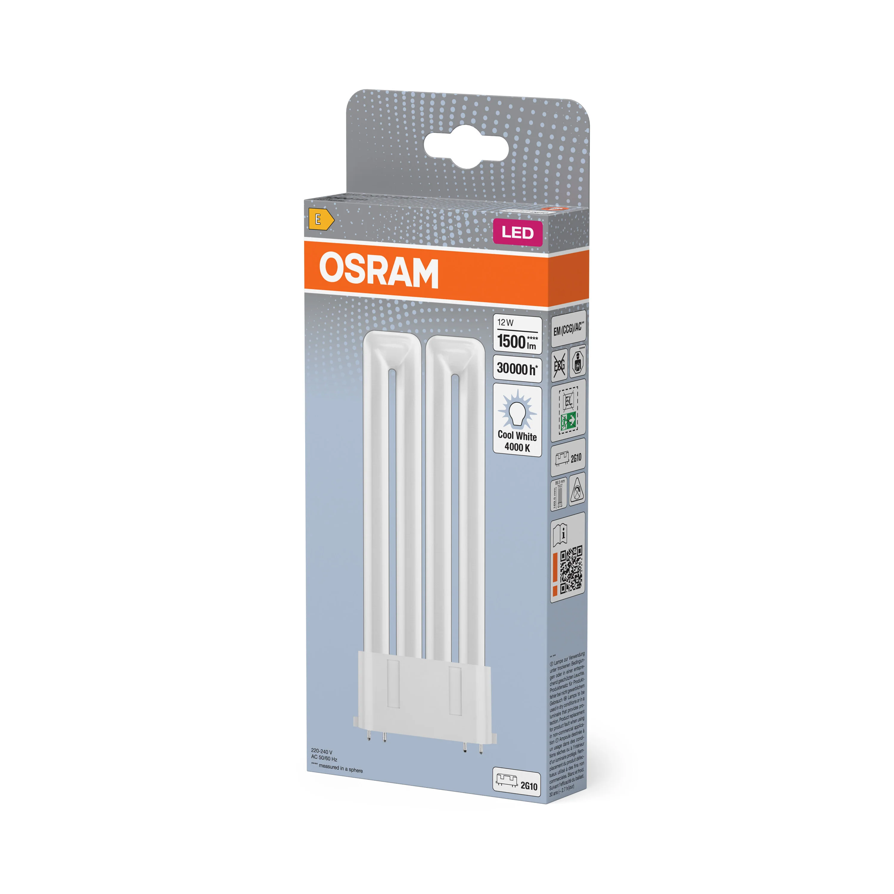 Żarówka LED OSRAM DULUX LED F24 EM & AC MAINS 12W 840 2G10 - Image 5