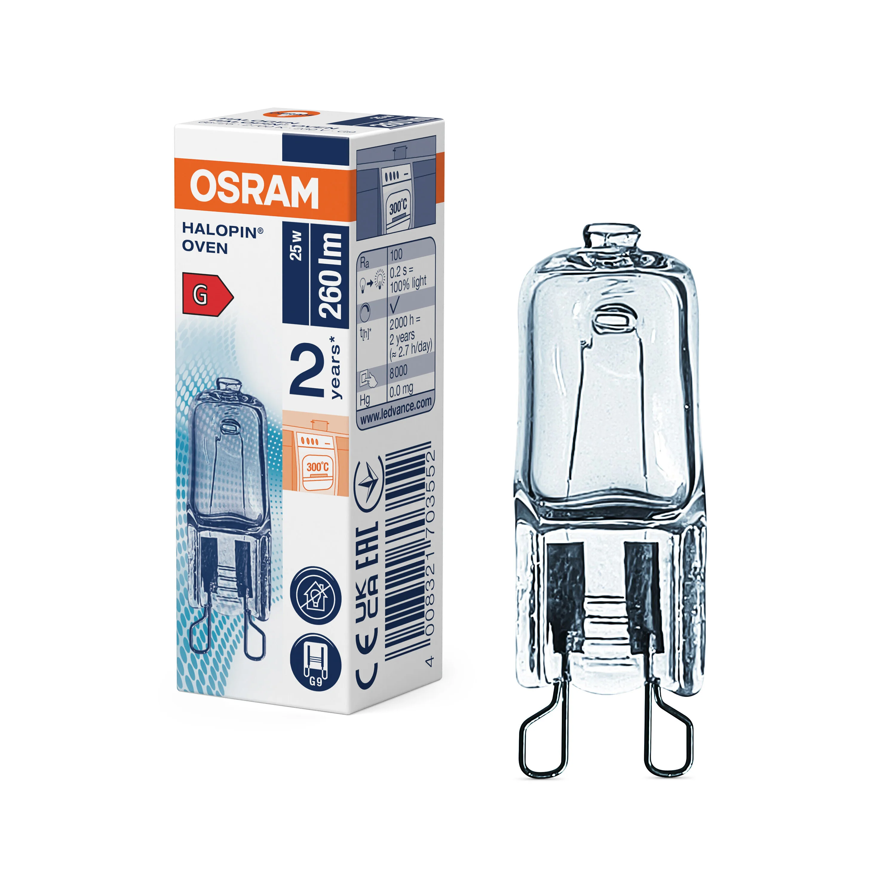Żarówka LED OSRAM HALOPIN OVEN 25 W 230 V G9 - Image 4