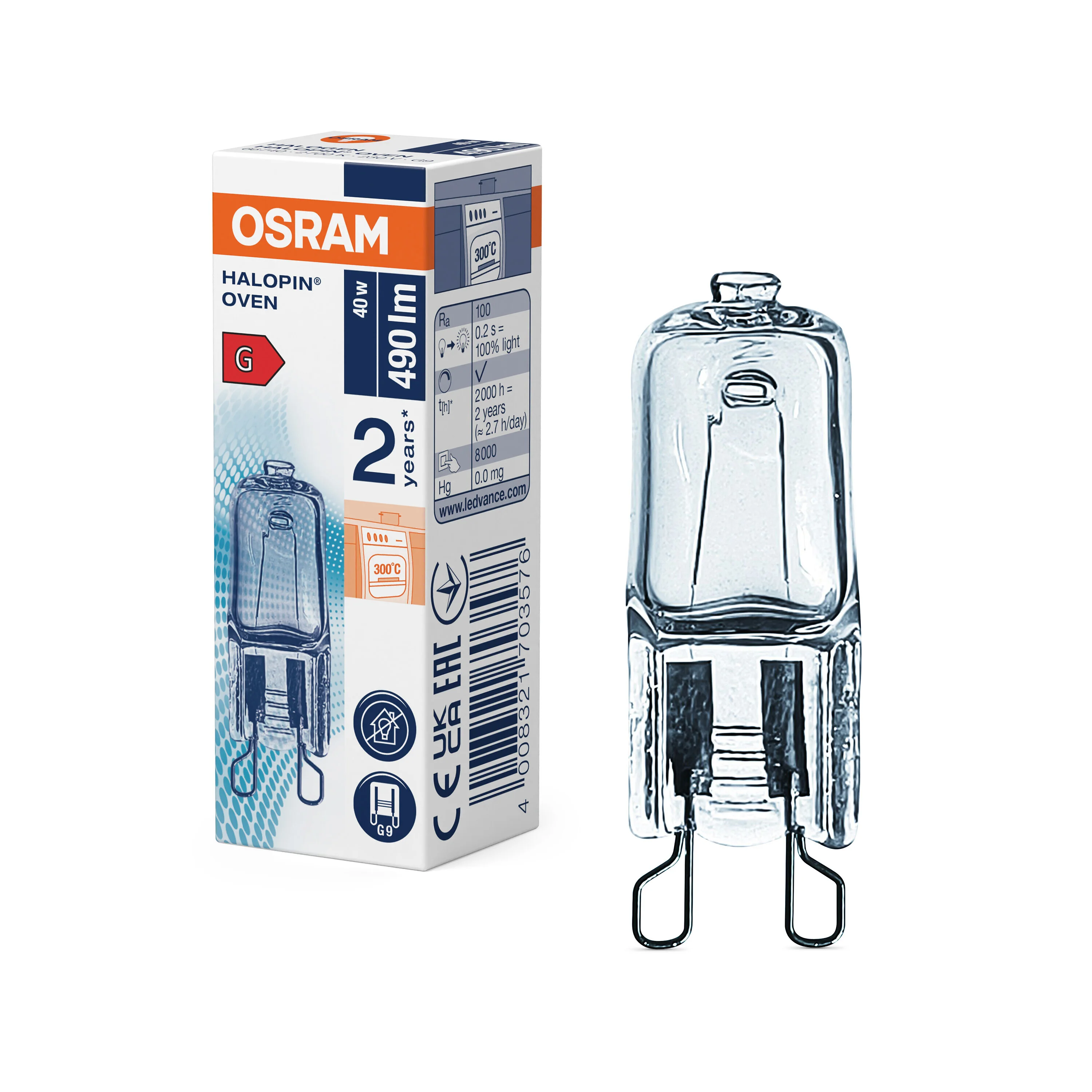Żarówka LED OSRAM HALOPIN OVEN 40 W 230 V G9 - Image 4