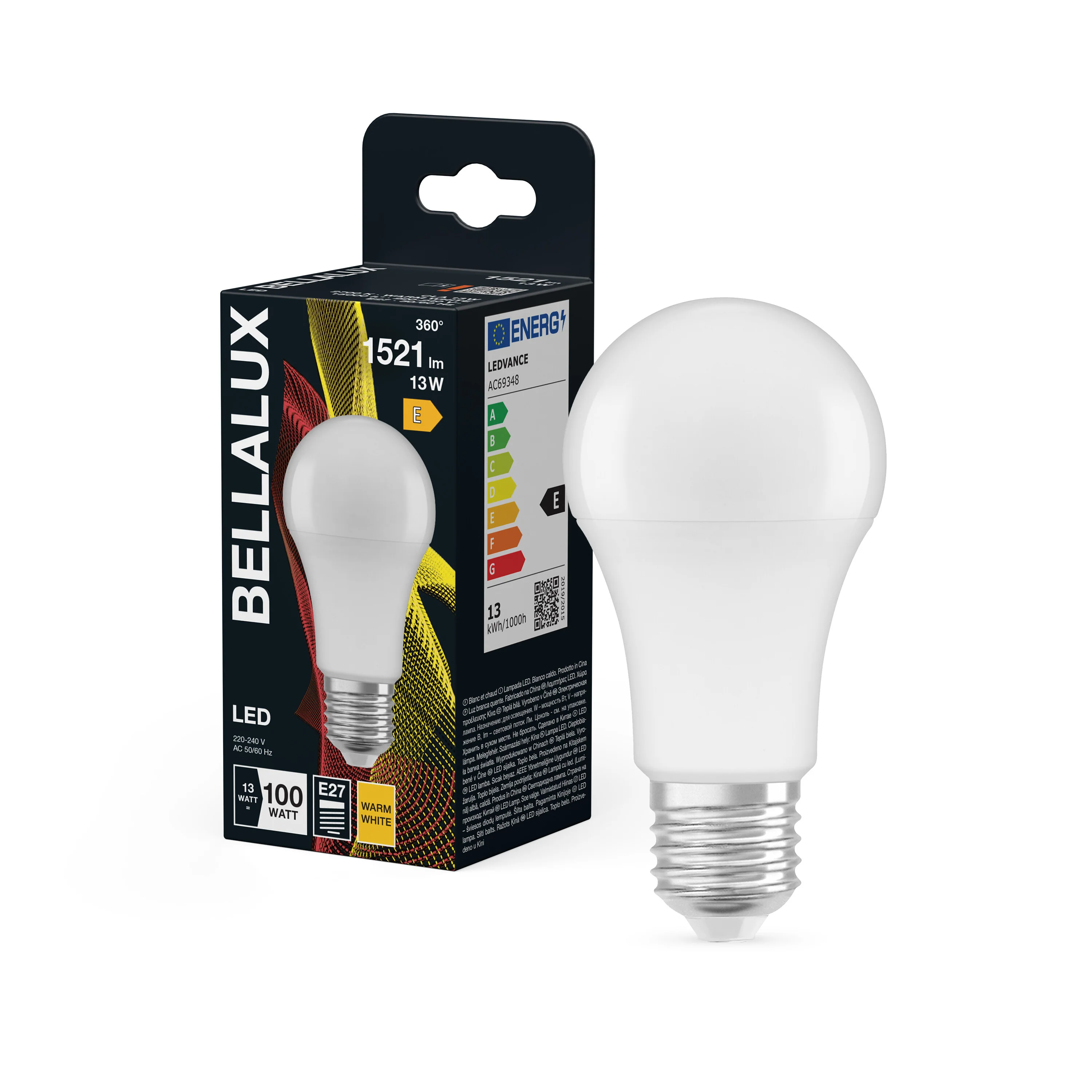 Żarówka LED OSRAM LED Classic A 100 13W 827 Frosted E27 ciepła - Image 4