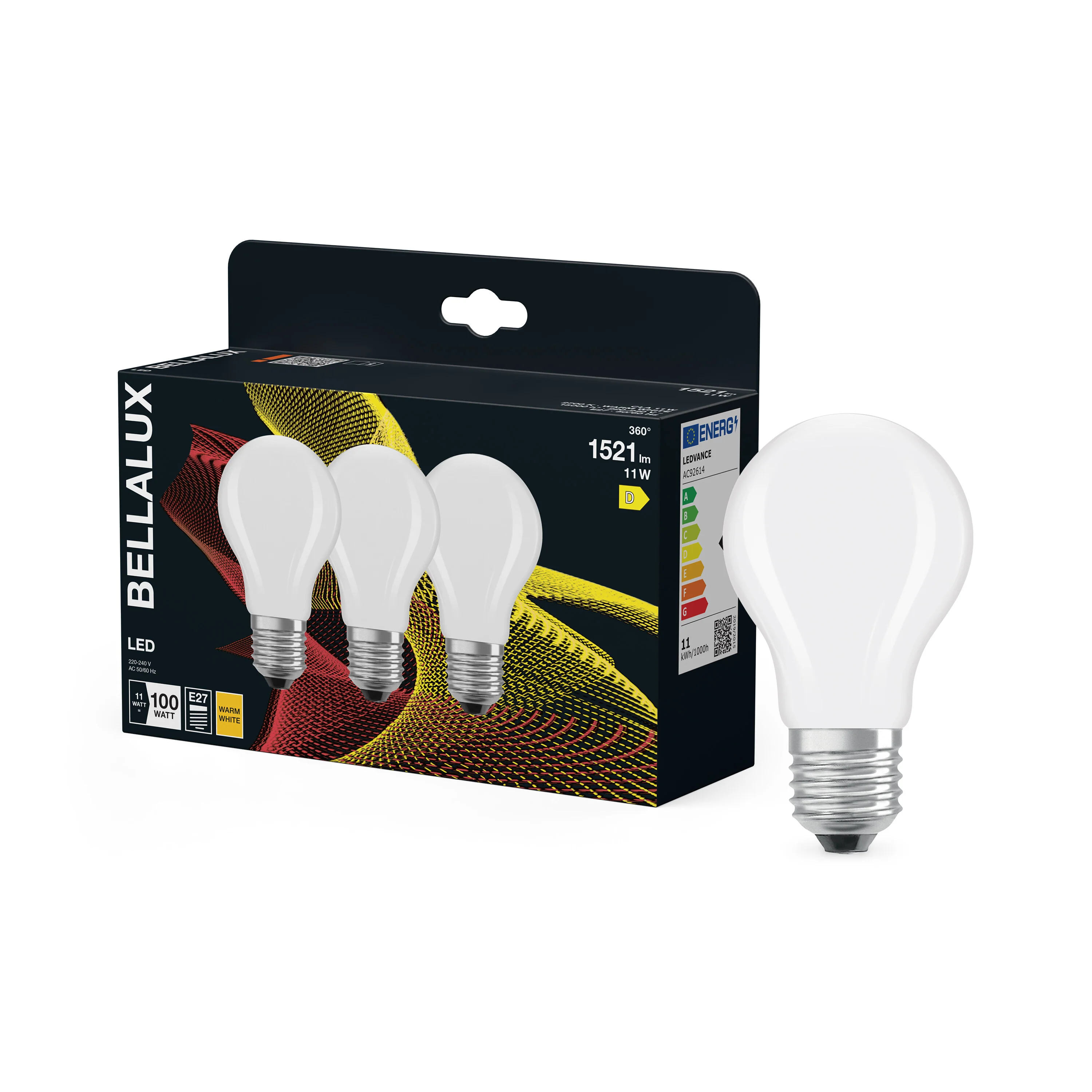 Żarówka LED OSRAM LED Classic A 100 Filament 11W 827 Frosted E27 - Image 4