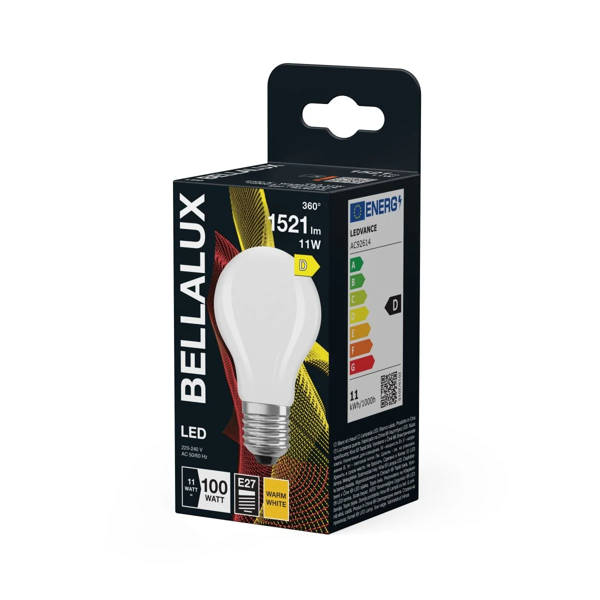 Żarówka LED OSRAM LED Classic A 100 Filament 11W 827 Frosted E27 ciepła - Image 2