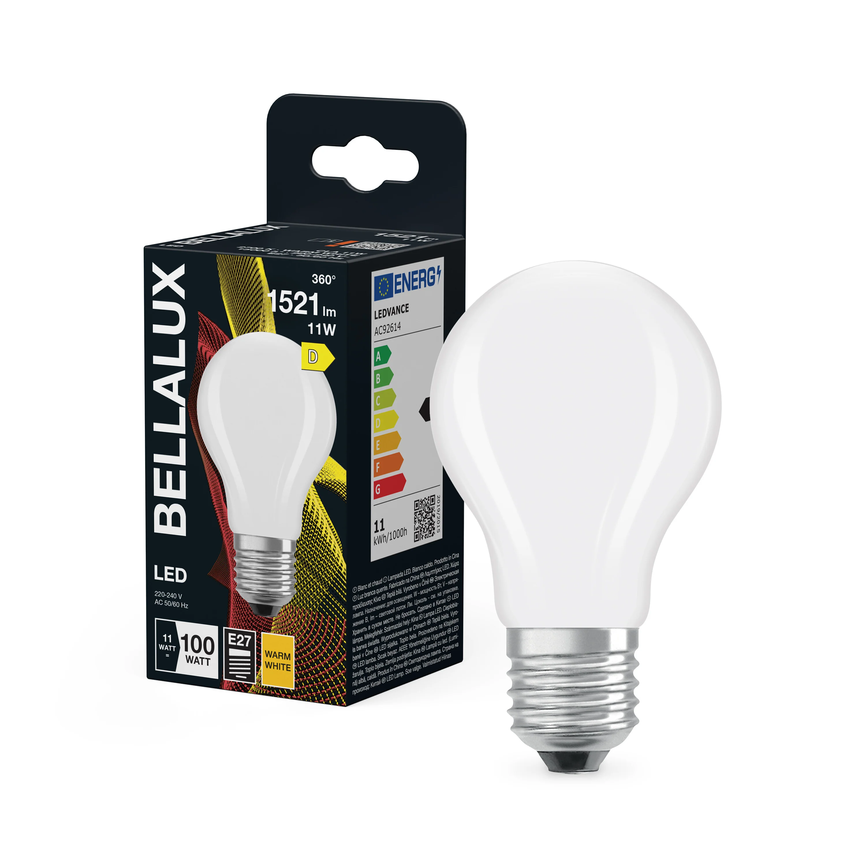 Żarówka LED OSRAM LED Classic A 100 Filament 11W 827 Frosted E27 ciepła - Image 4