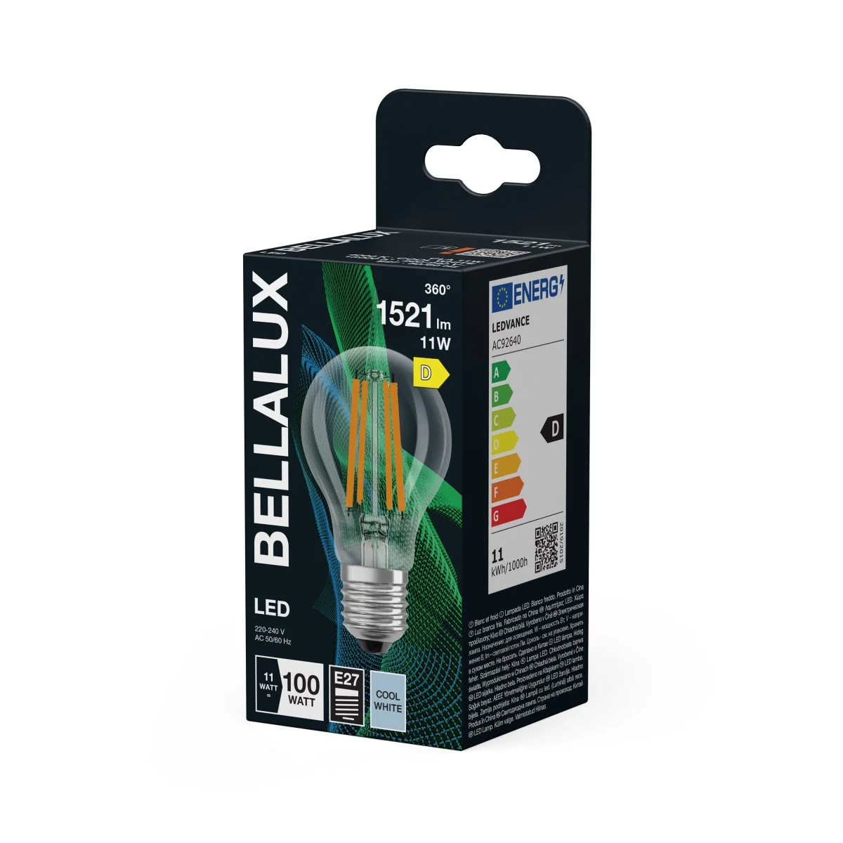 Żarówka LED OSRAM LED Classic A 100 Filament 11W 840 Clear E27 - Image 2
