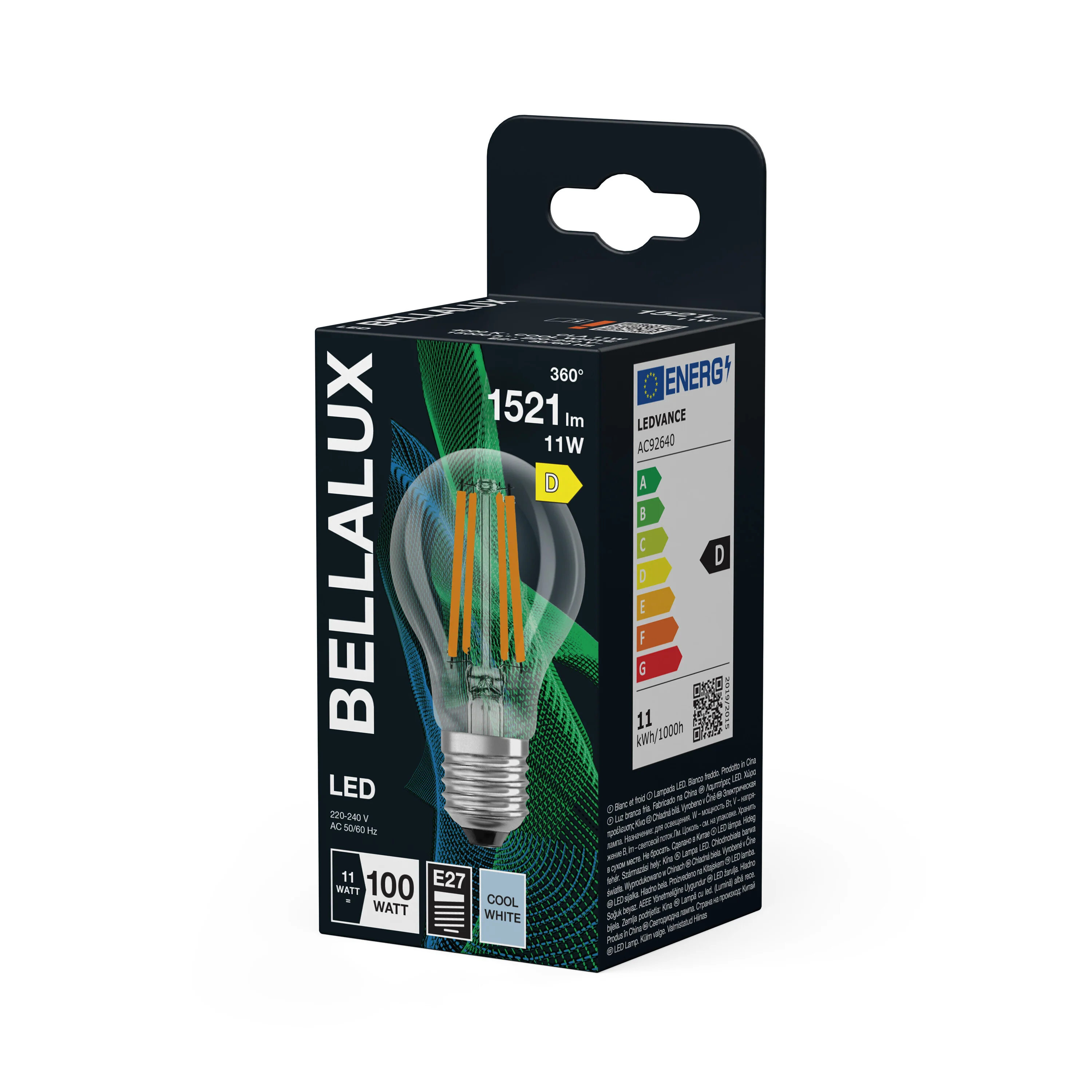 Żarówka LED OSRAM LED Classic A 100 Filament 11W 840 Clear E27 - Image 6