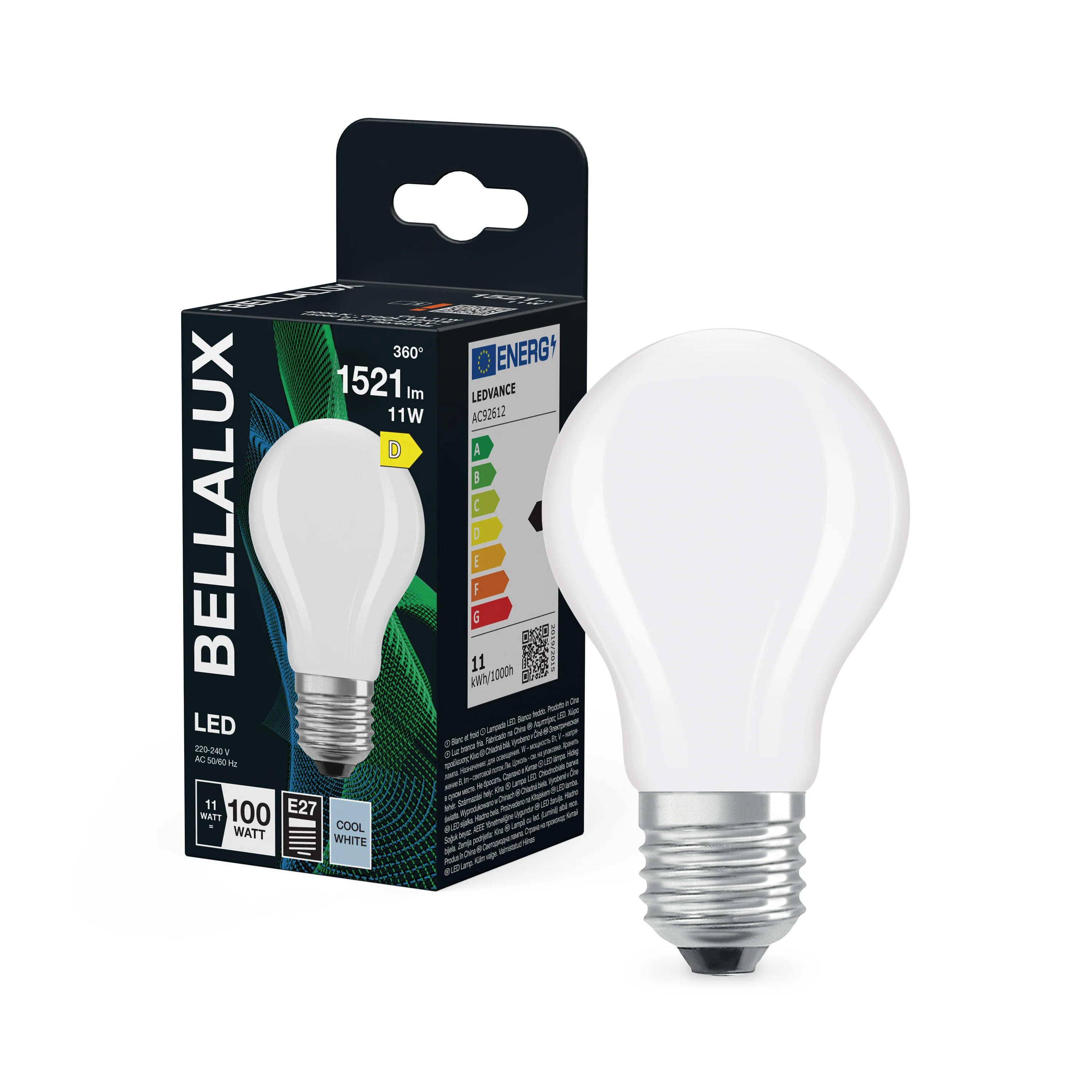 Żarówka LED OSRAM LED Classic A 100 Filament 11W 840 Frosted E27 neutralna - Image 4