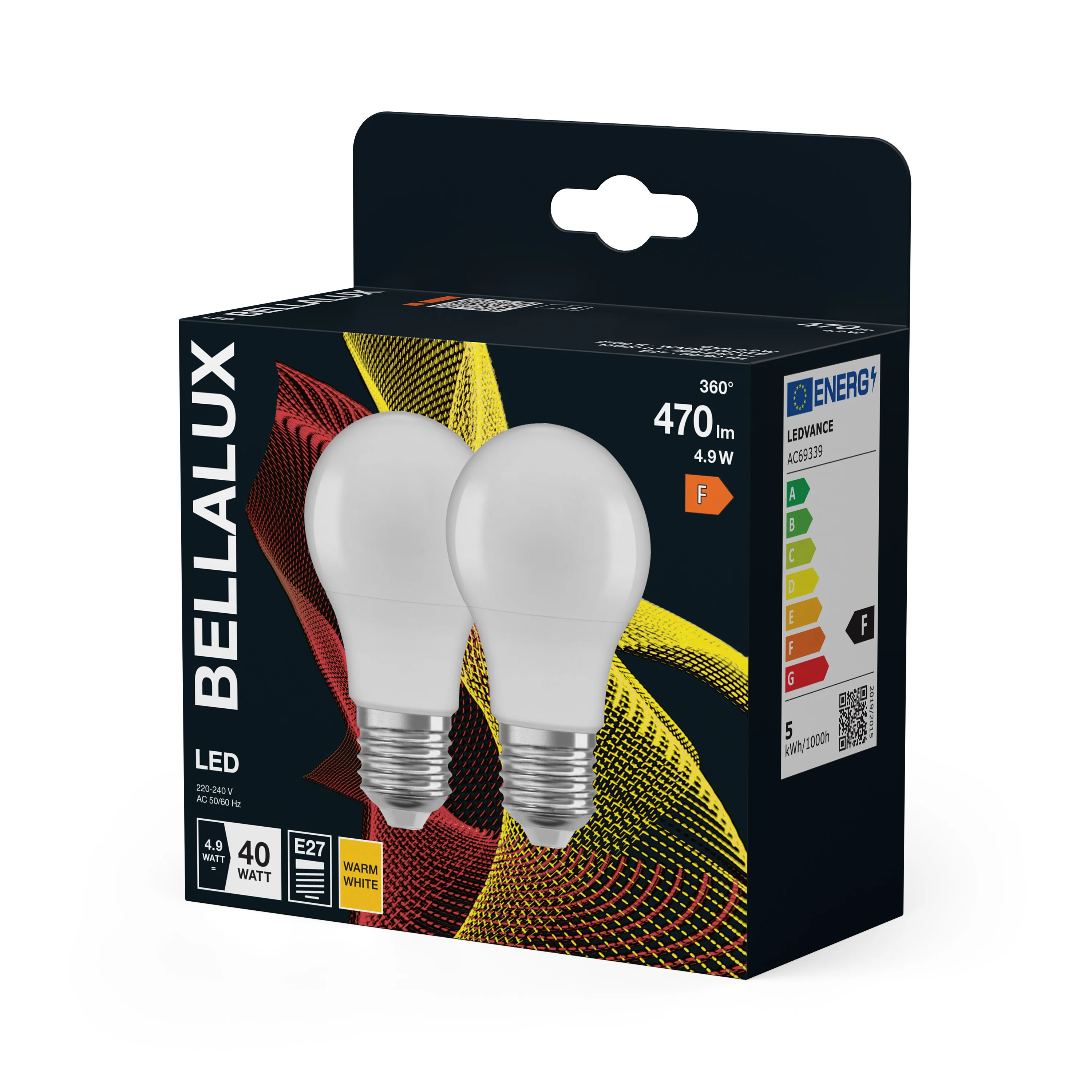 Żarówka LED OSRAM LED Classic A 40 4.9W 827 Frosted E27 - Image 5