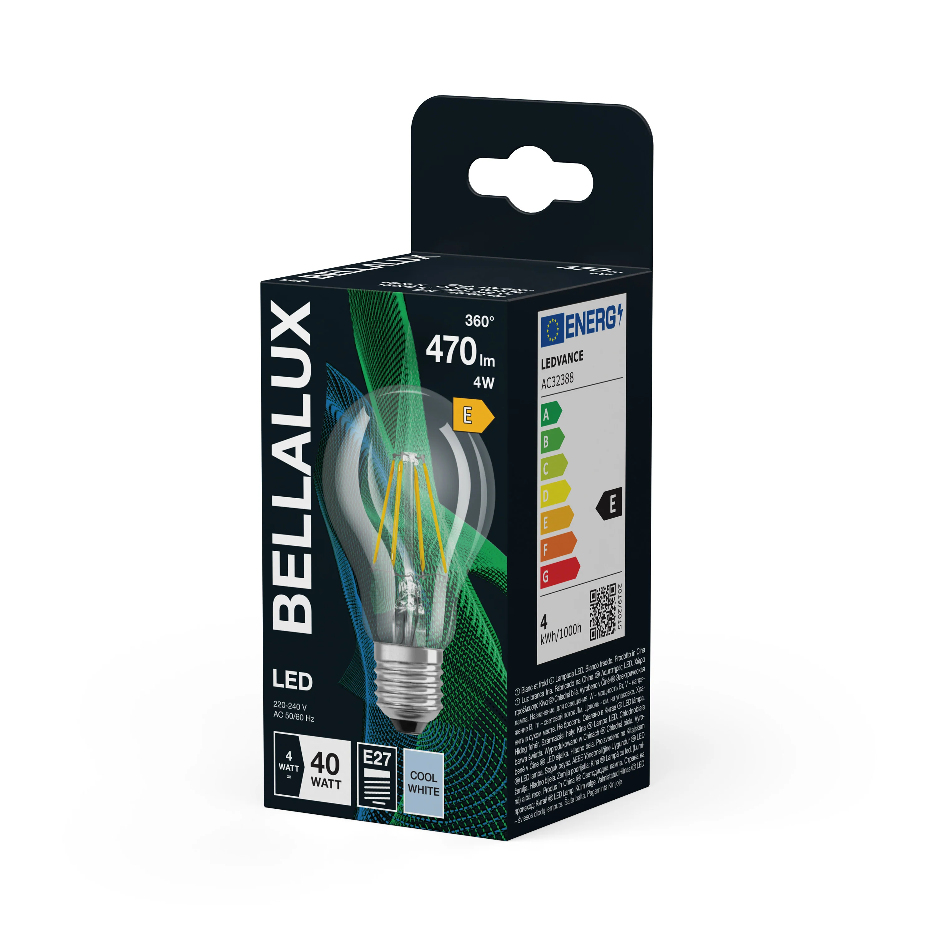 Żarówka LED OSRAM LED Classic A 40 Filament 4W 840 Clear E27 - Image 5