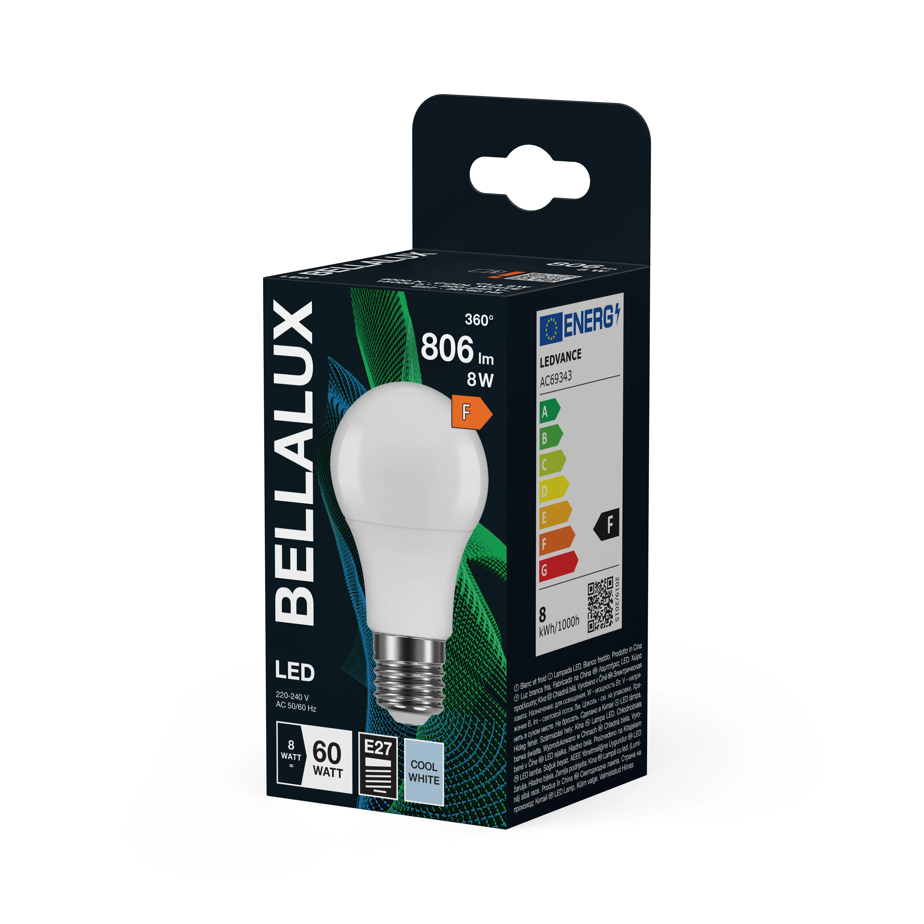 Żarówka LED OSRAM LED Classic A 60 8W 840 Frosted E27 neutralna - Image 5