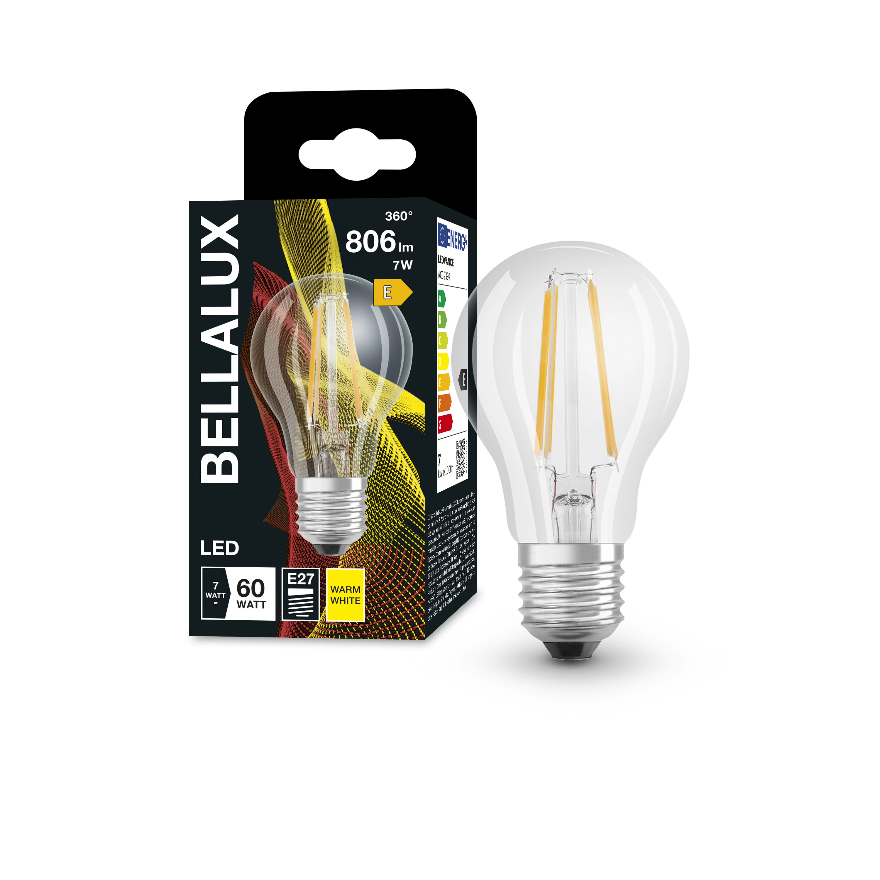 Żarówka LED OSRAM LED Classic A 60 Filament 7W 827 Clear E27 - Image 5