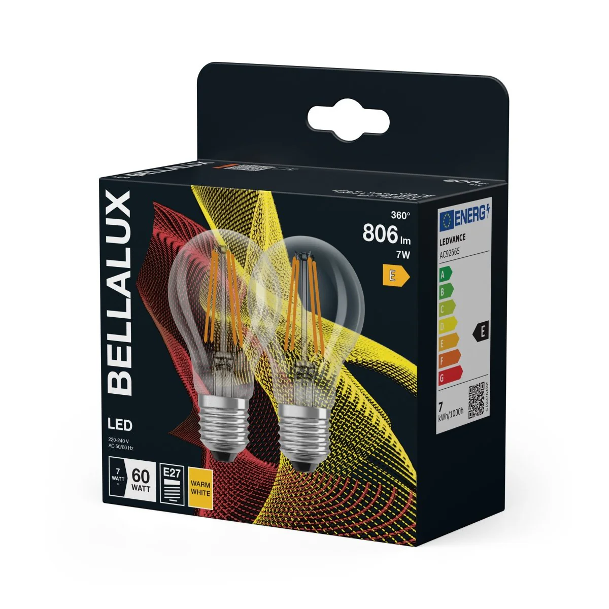 Żarówka LED OSRAM LED Classic A 60 Filament 7W 827 Clear E27 ciepła - Image 2