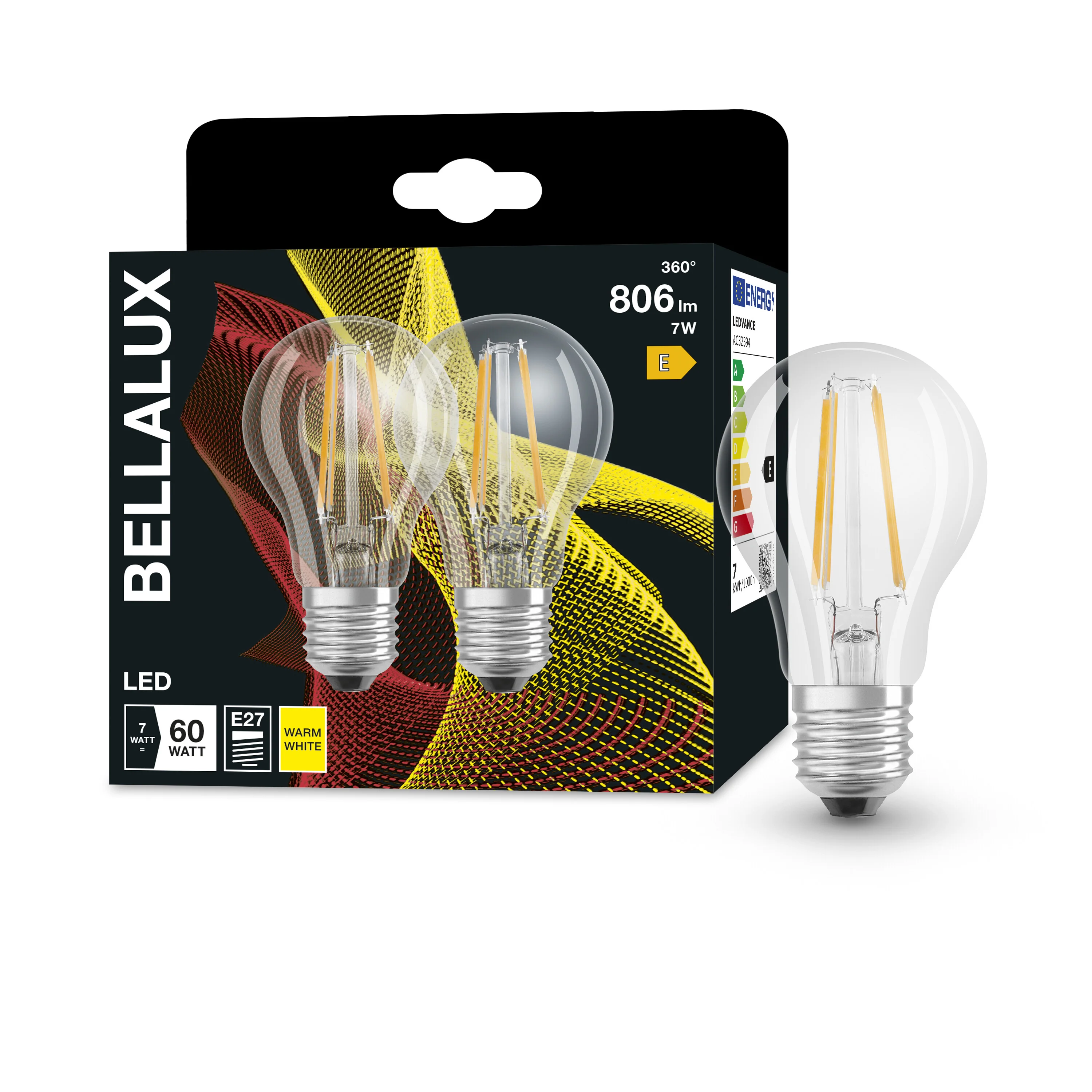 Żarówka LED OSRAM LED Classic A 60 Filament 7W 827 Clear E27 ciepła - Image 5