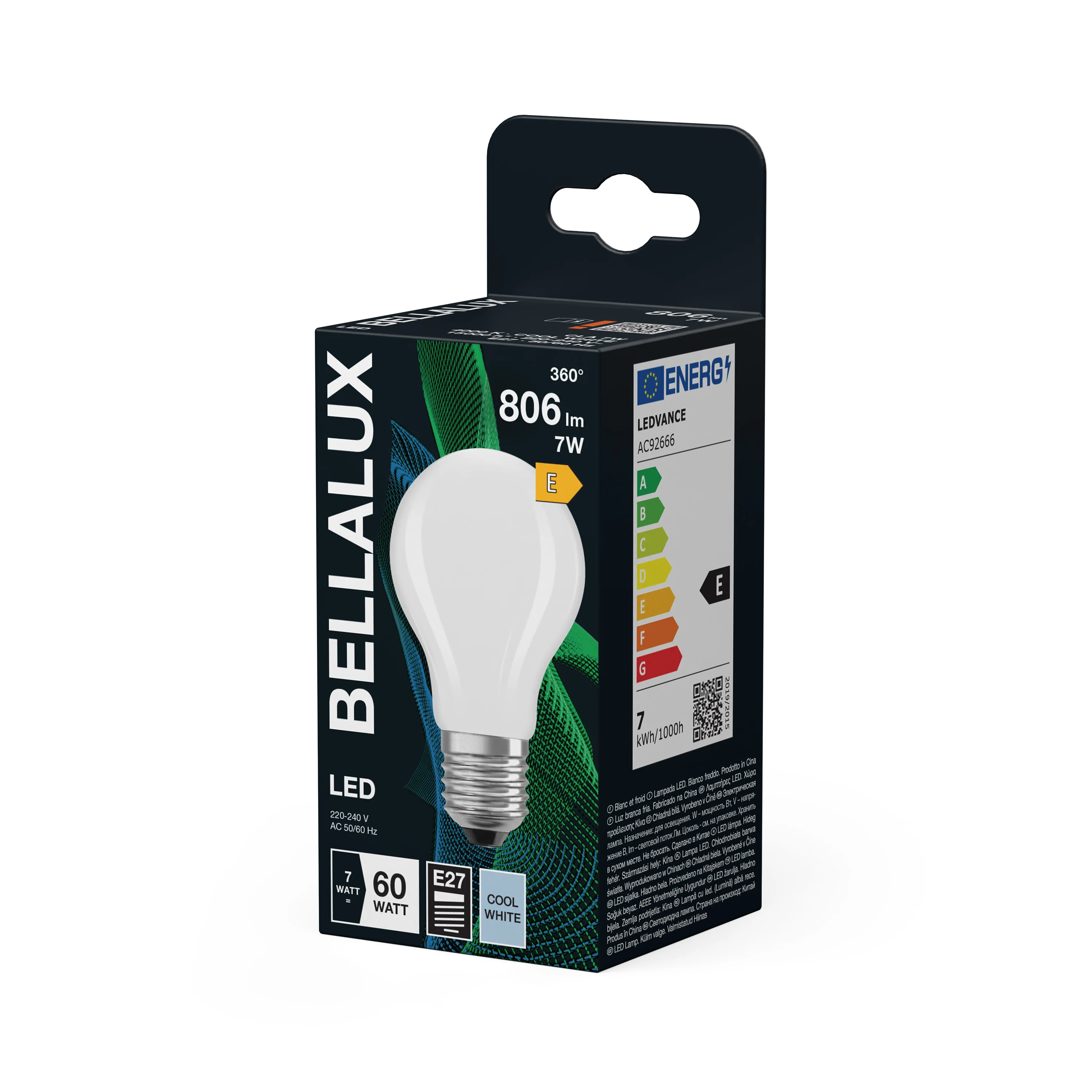 Żarówka LED OSRAM LED Classic A 60 Filament 7W 840 Frosted E27 - Image 5