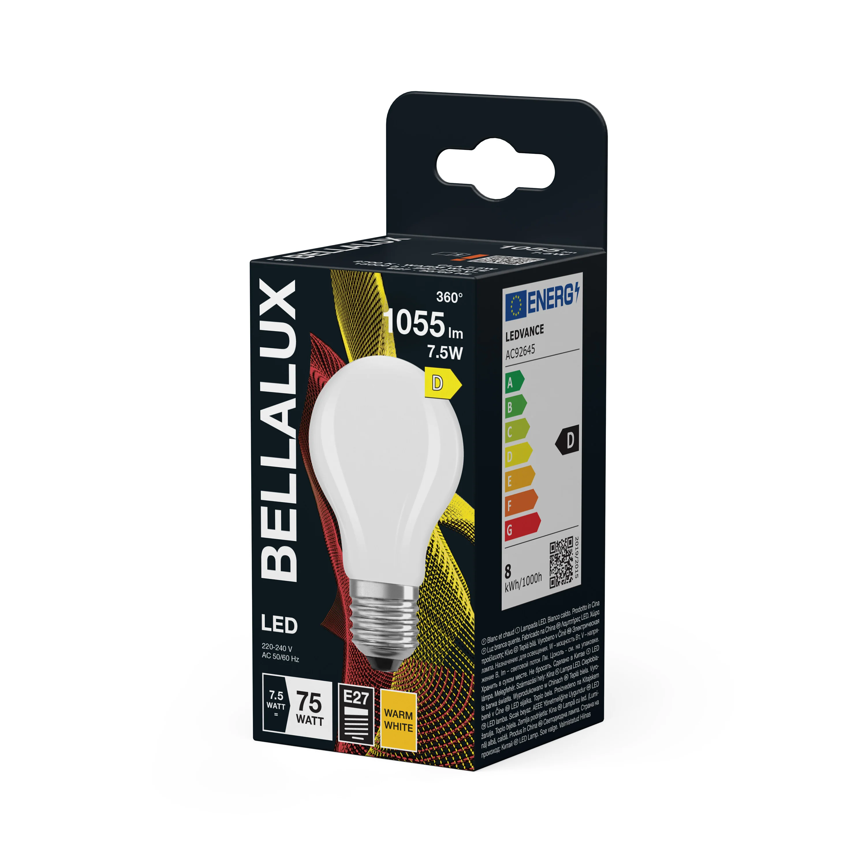 Żarówka LED OSRAM LED Classic A 75 Filament 7.5W 827 Frosted E27 ciepła - Image 5