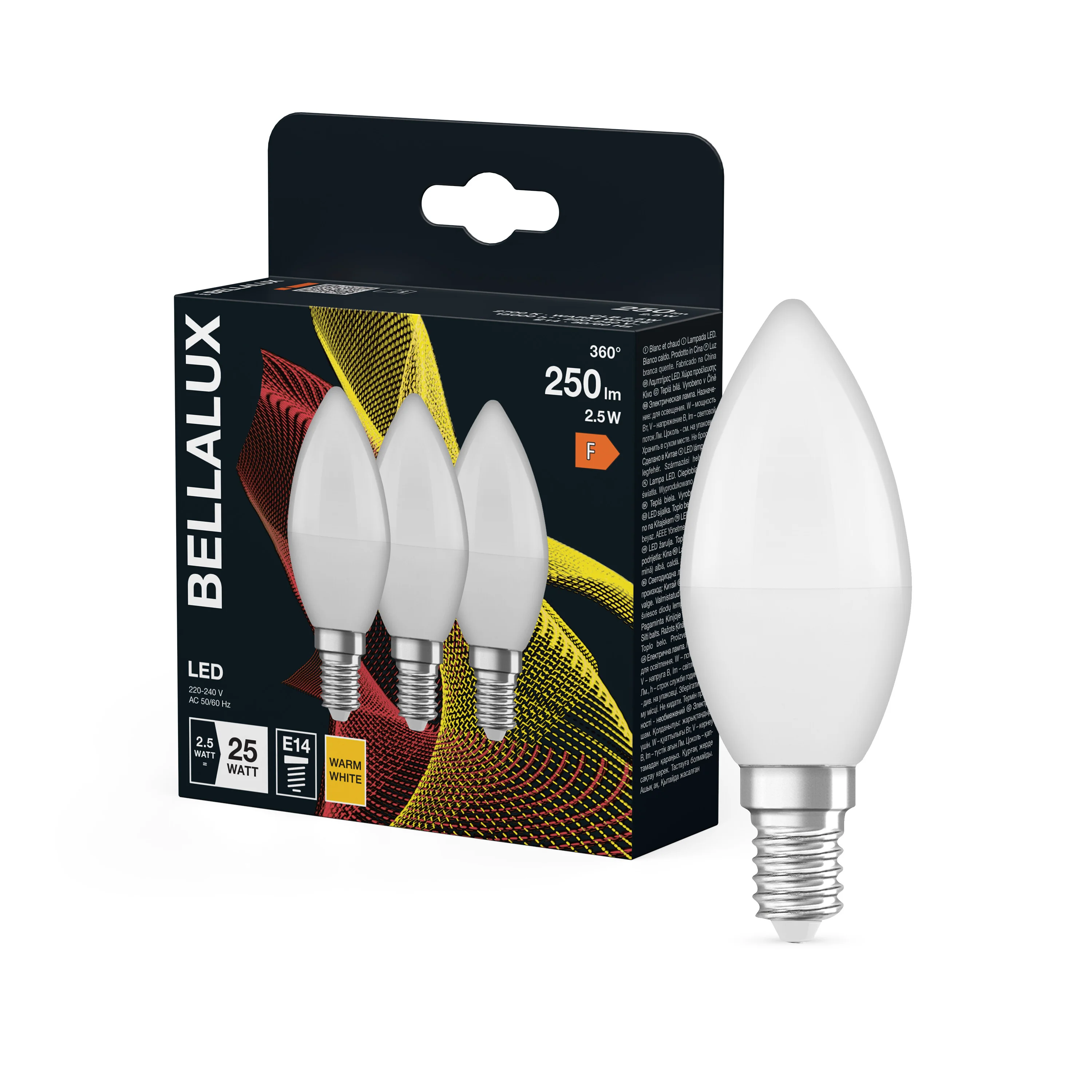 Żarówka LED OSRAM LED Classic B 25 2.8W 827 Frosted E14 - Image 4
