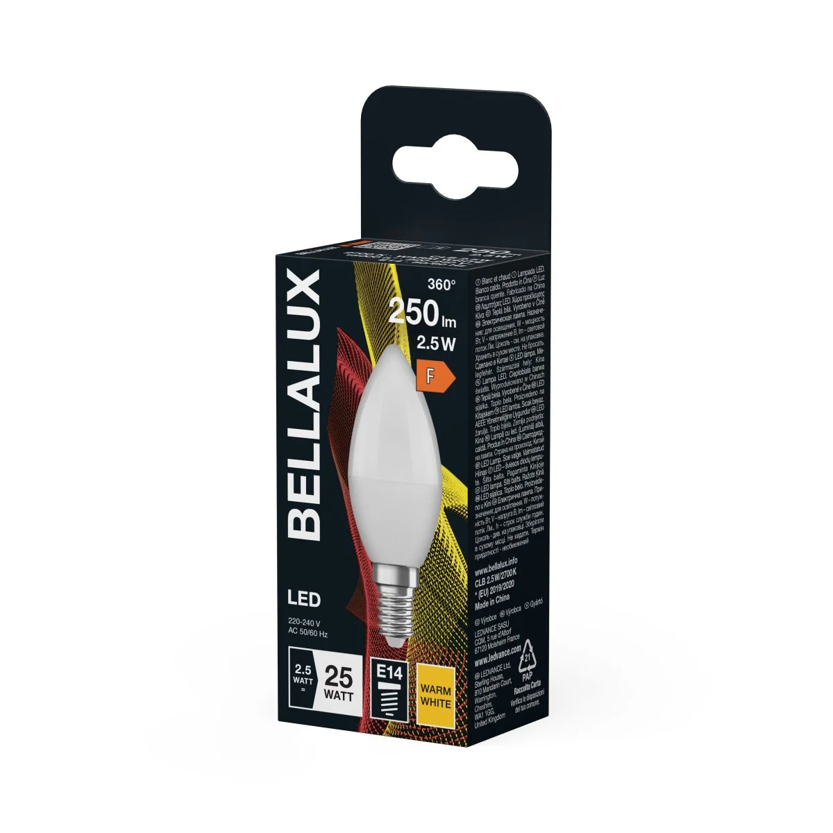 Żarówka LED OSRAM LED Classic B 25 2.8W 827 Frosted E14 ciepła - Image 2