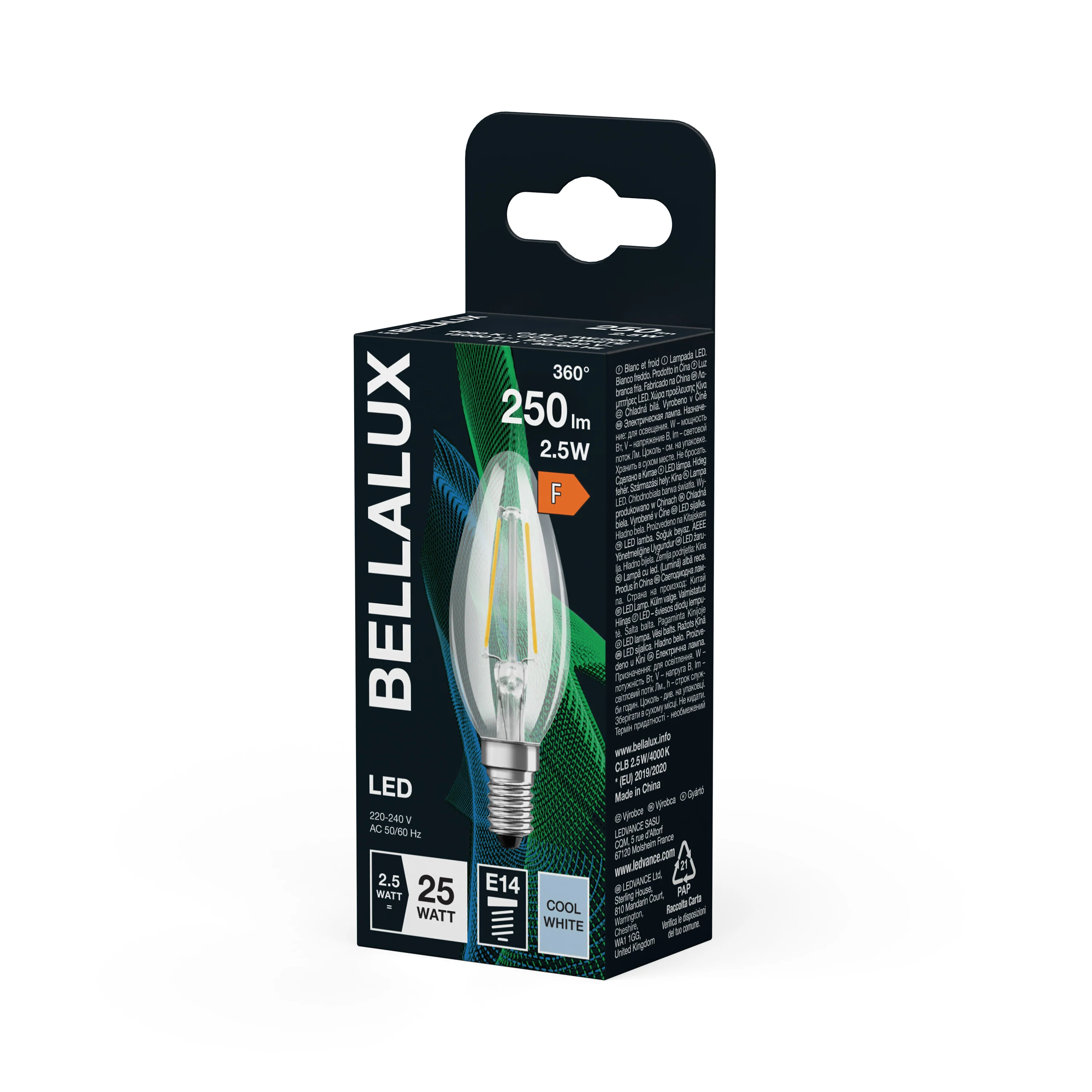 Żarówka LED OSRAM LED Classic B 25 Filament 2.5W 840 Clear E14 - Image 5