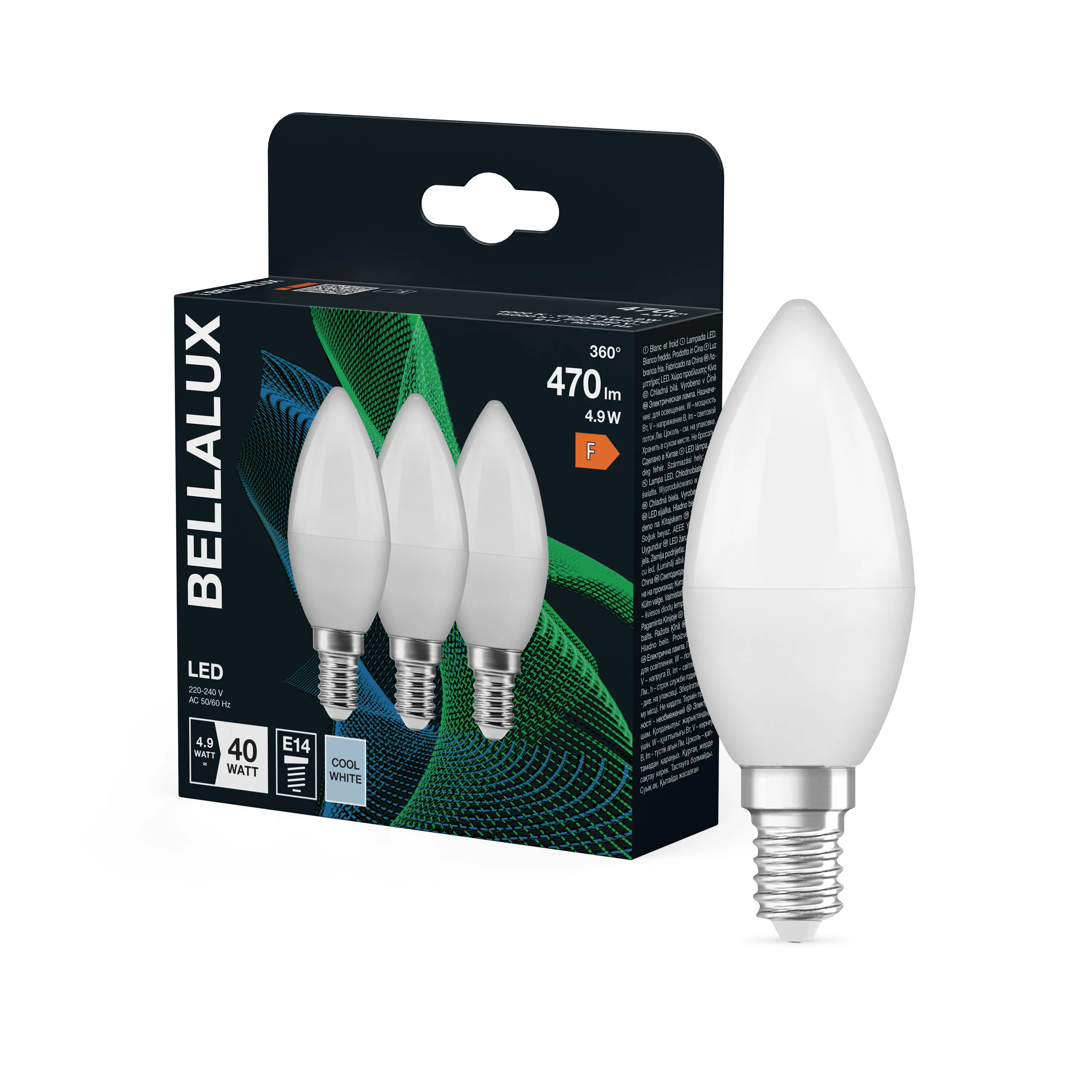 Żarówka LED OSRAM LED Classic B 40 4.9W 840 Frosted E14 - Image 4