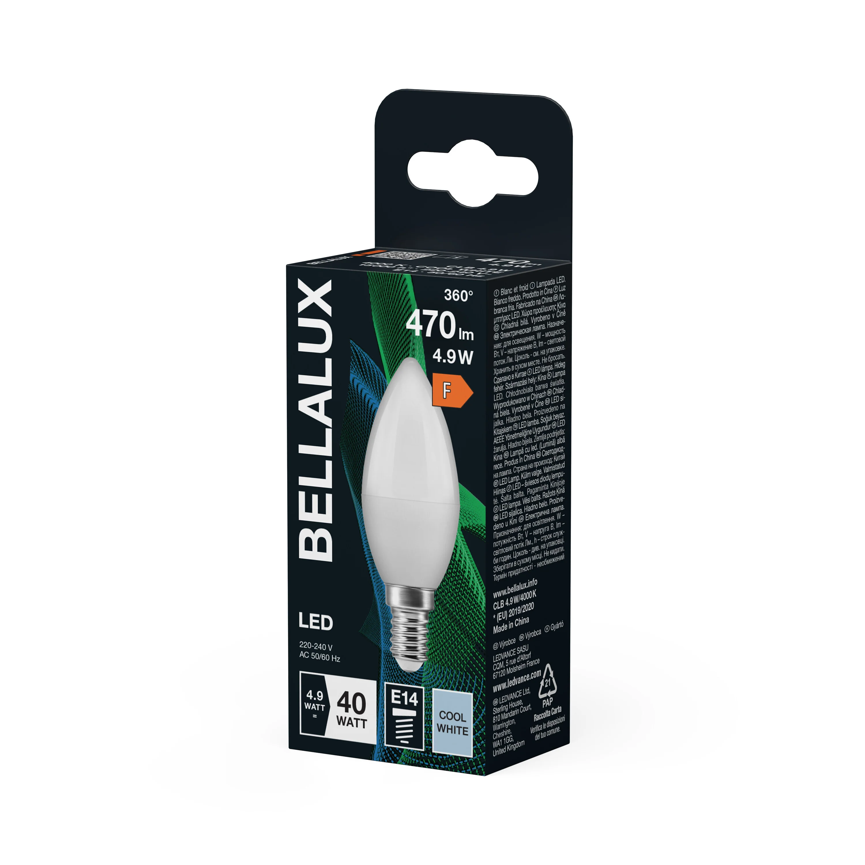 Żarówka LED OSRAM LED Classic B 40 4.9W 840 Frosted E14 neutralna - Image 5