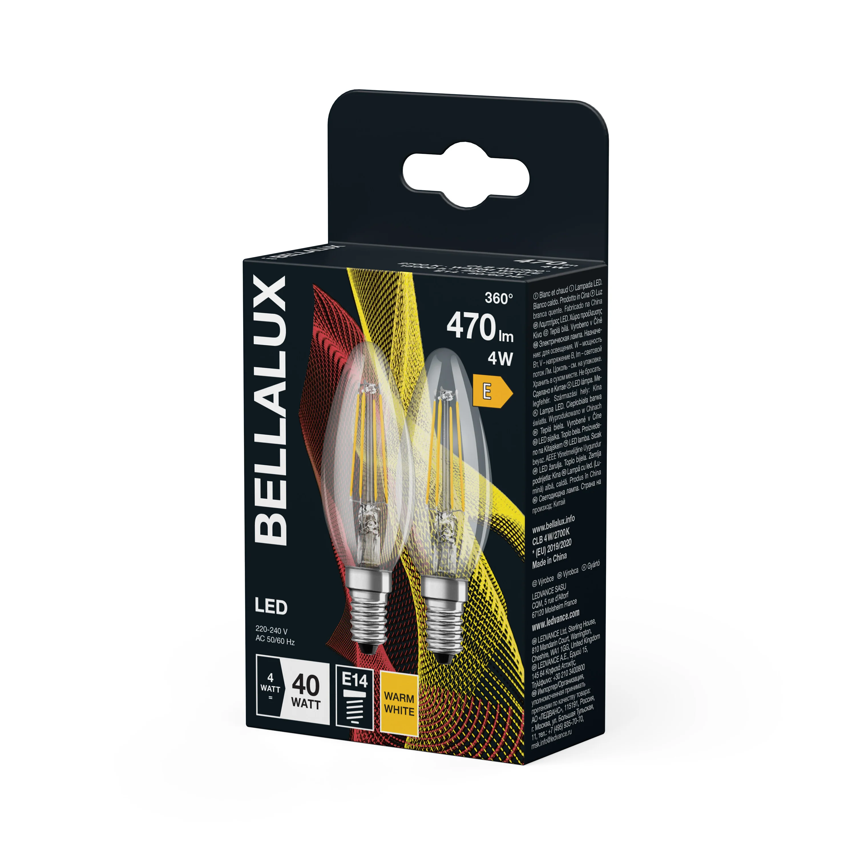 Żarówka LED OSRAM LED Classic B 40 Filament 4W 827 Clear E14 ciepła - Image 5