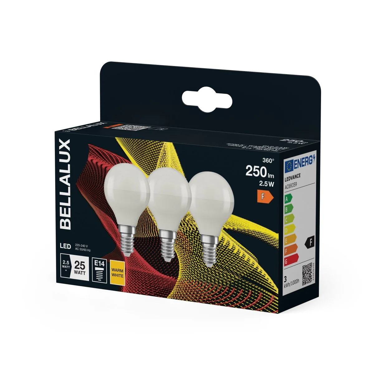 Żarówka LED OSRAM LED Classic P 25 2.5W 827 Frosted E14 - Image 2