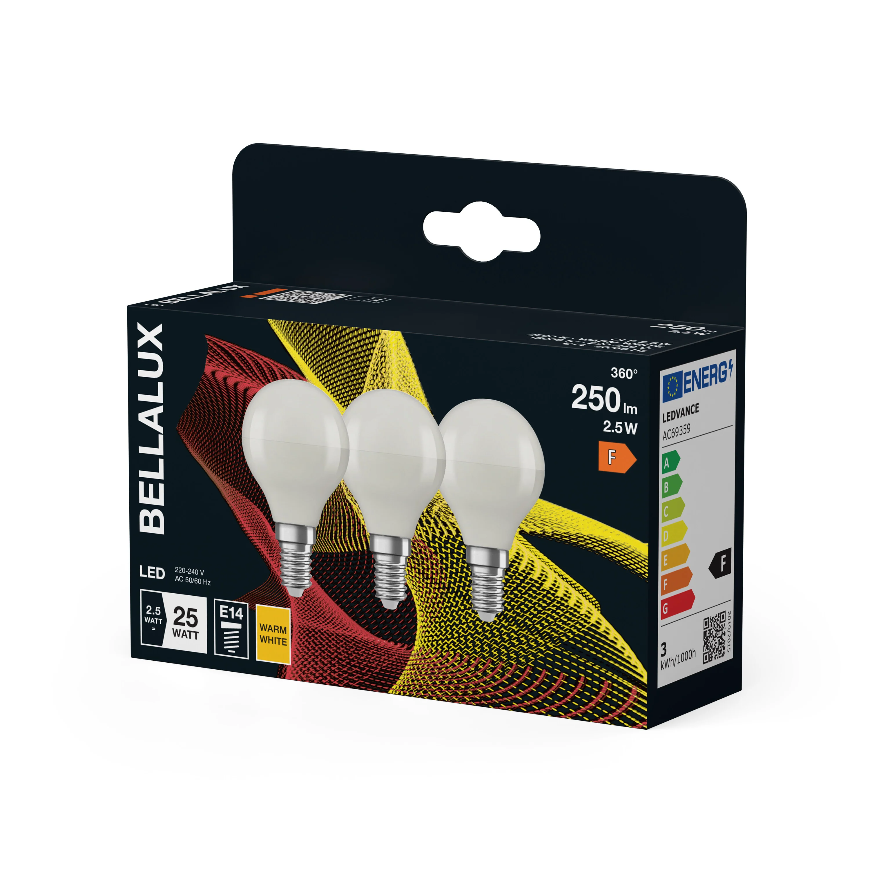 Żarówka LED OSRAM LED Classic P 25 2.5W 827 Frosted E14 - Image 5