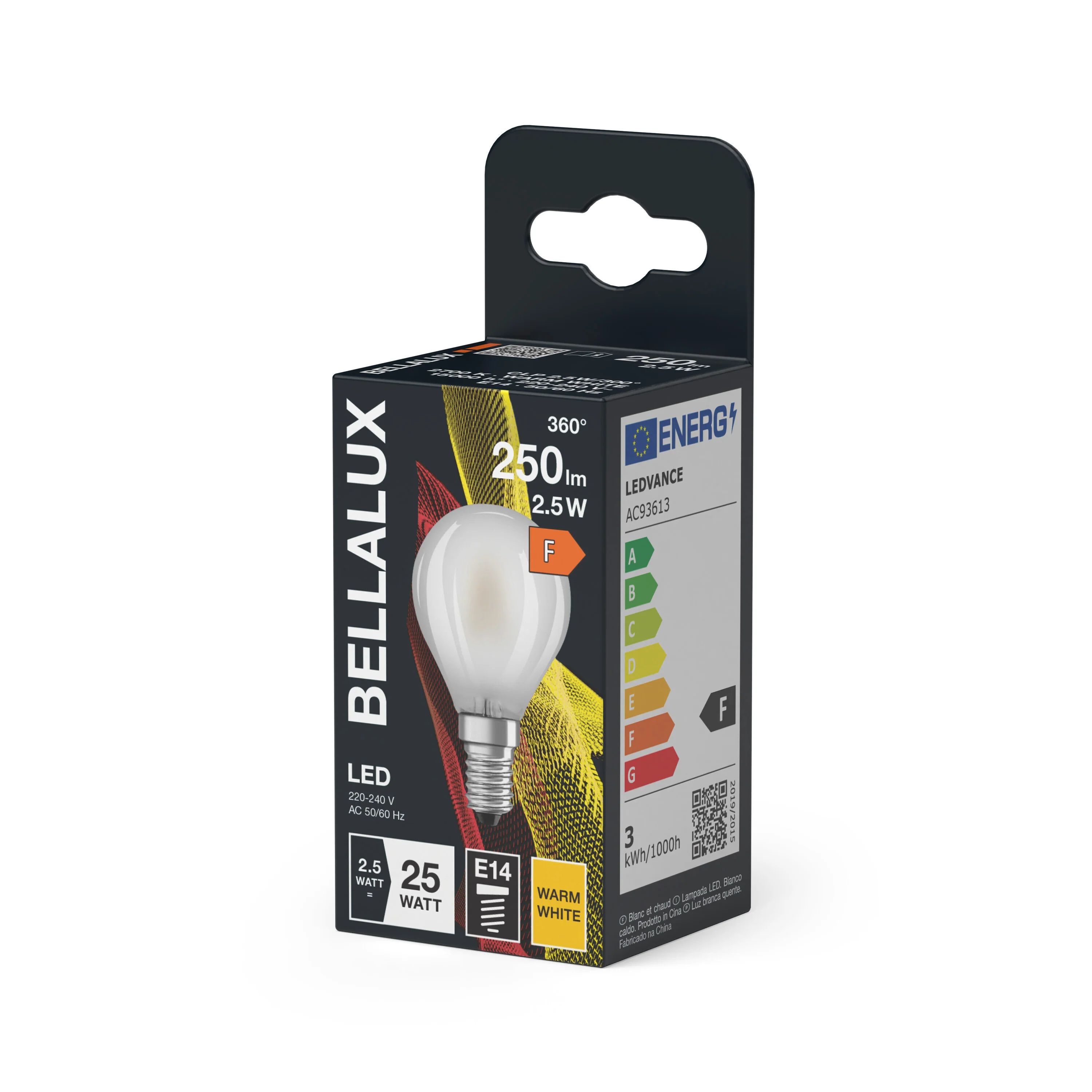Żarówka LED OSRAM LED Classic P 25 Filament 2.5W 827 Frosted E14 - Image 5
