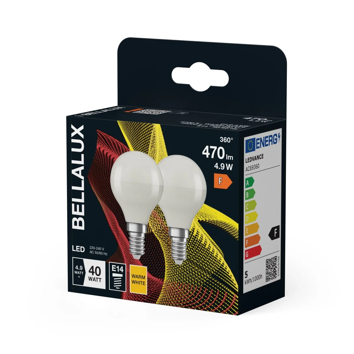 Żarówka LED OSRAM LED Classic P 40 4.9W 827 Frosted E14 - Image 2