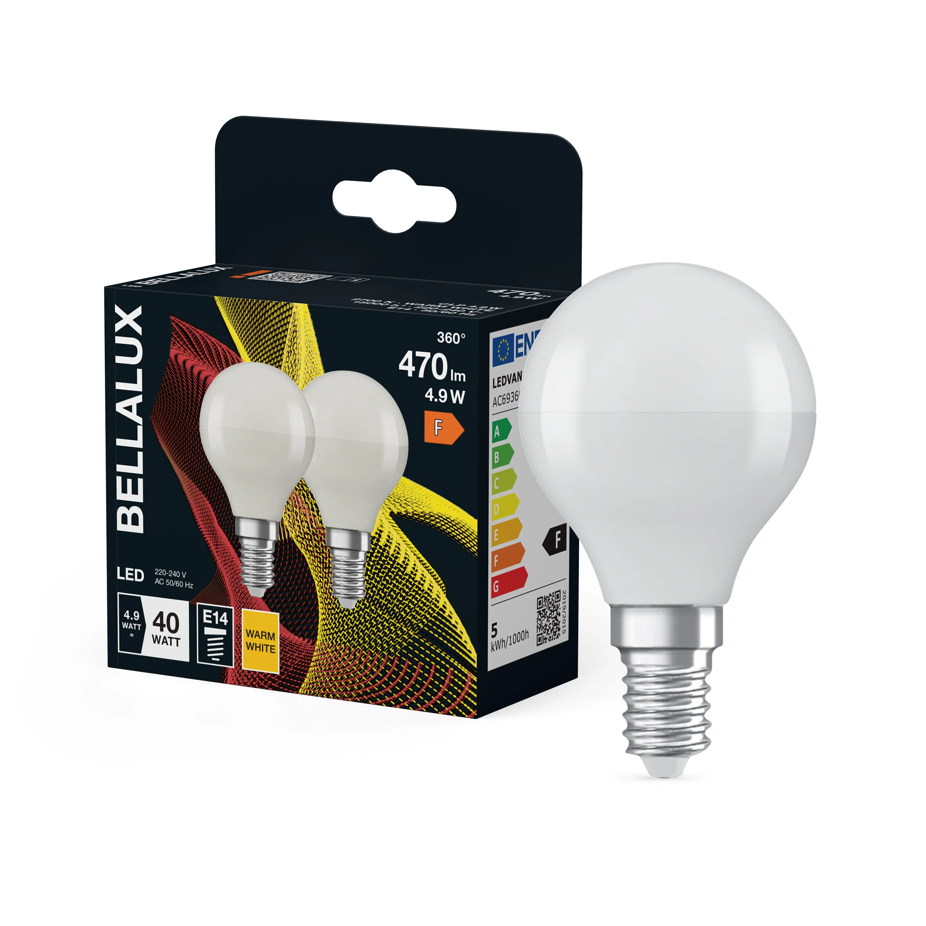 Żarówka LED OSRAM LED Classic P 40 4.9W 827 Frosted E14 - Image 4