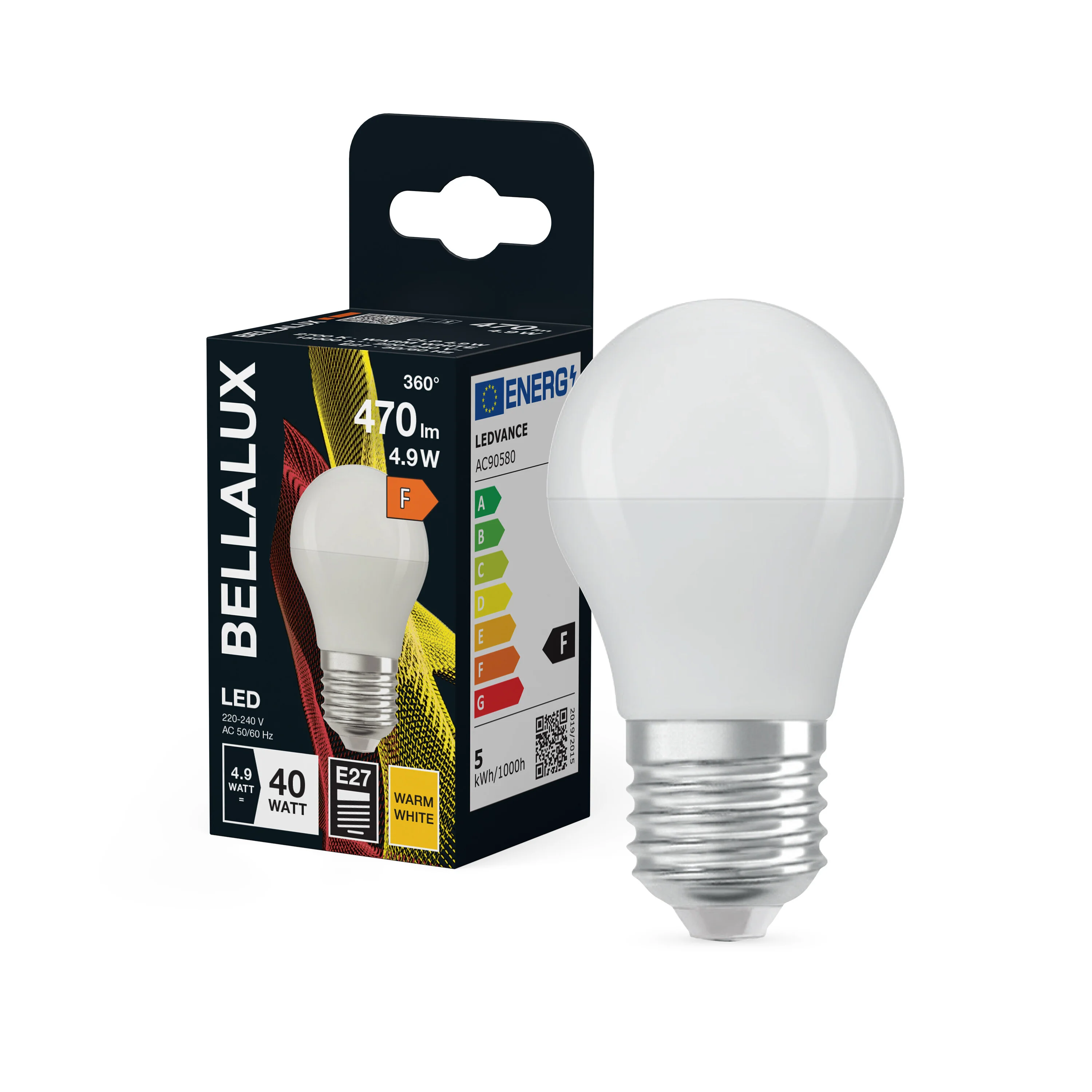 Żarówka LED OSRAM LED Classic P 40 4.9W 827 Frosted E27 - Image 4
