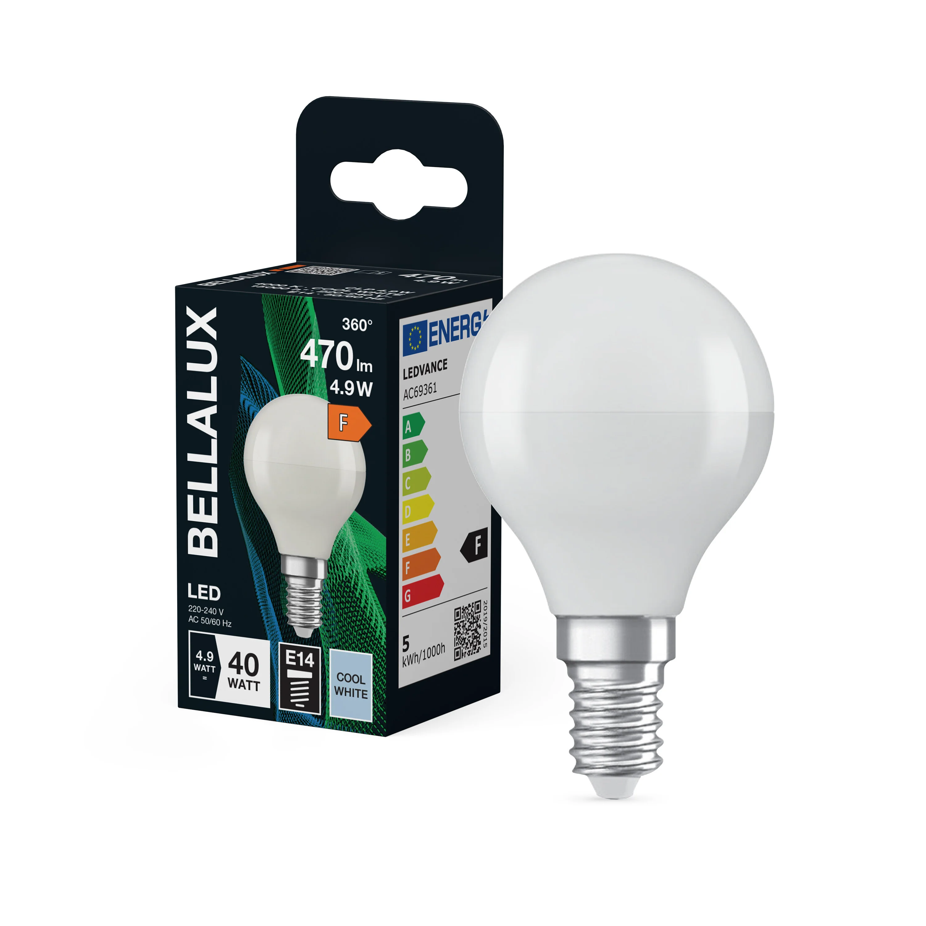 Żarówka LED OSRAM LED Classic P 40 4.9W 840 Frosted E14 - Image 4