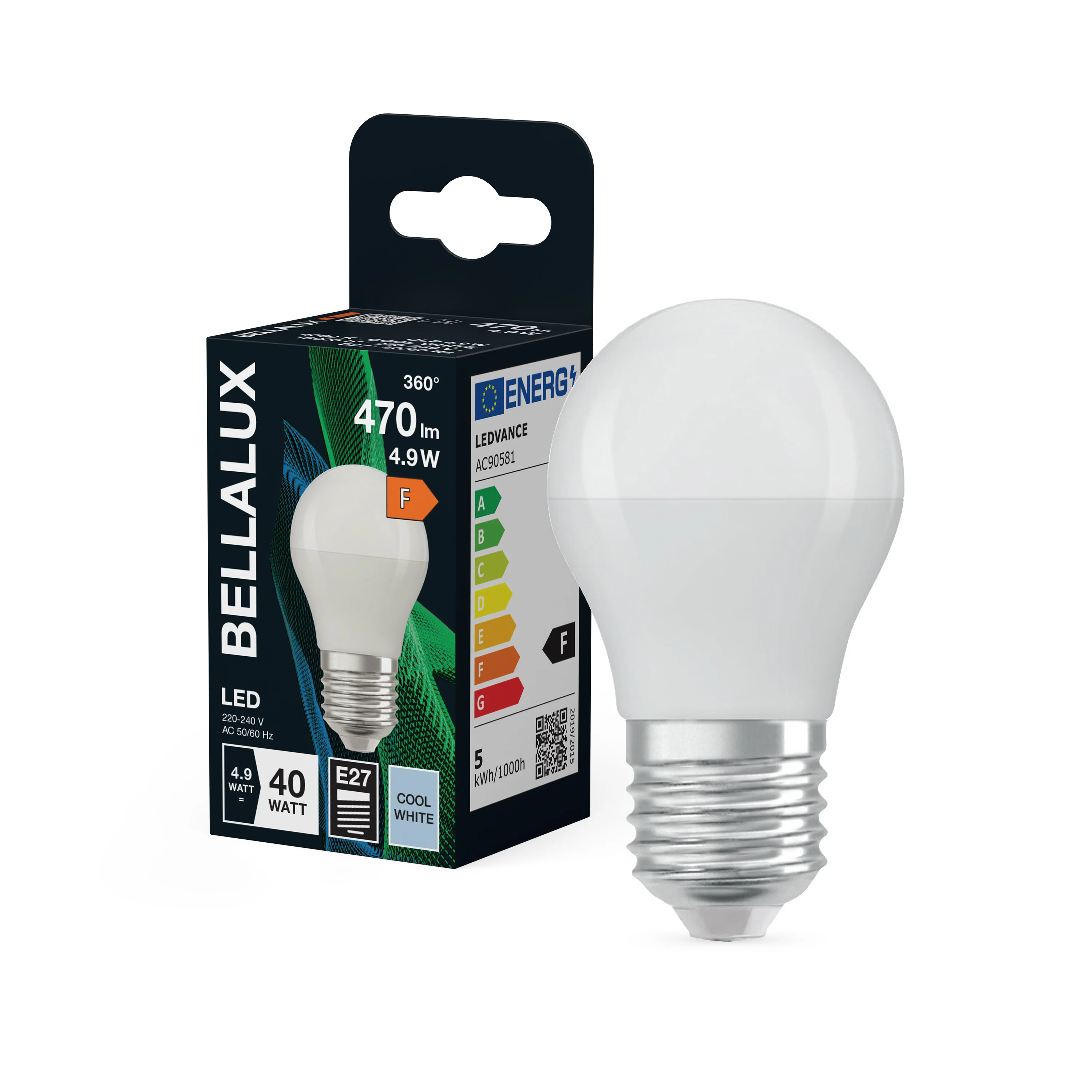 Żarówka LED OSRAM LED Classic P 40 4.9W 840 Frosted E27 - Image 4