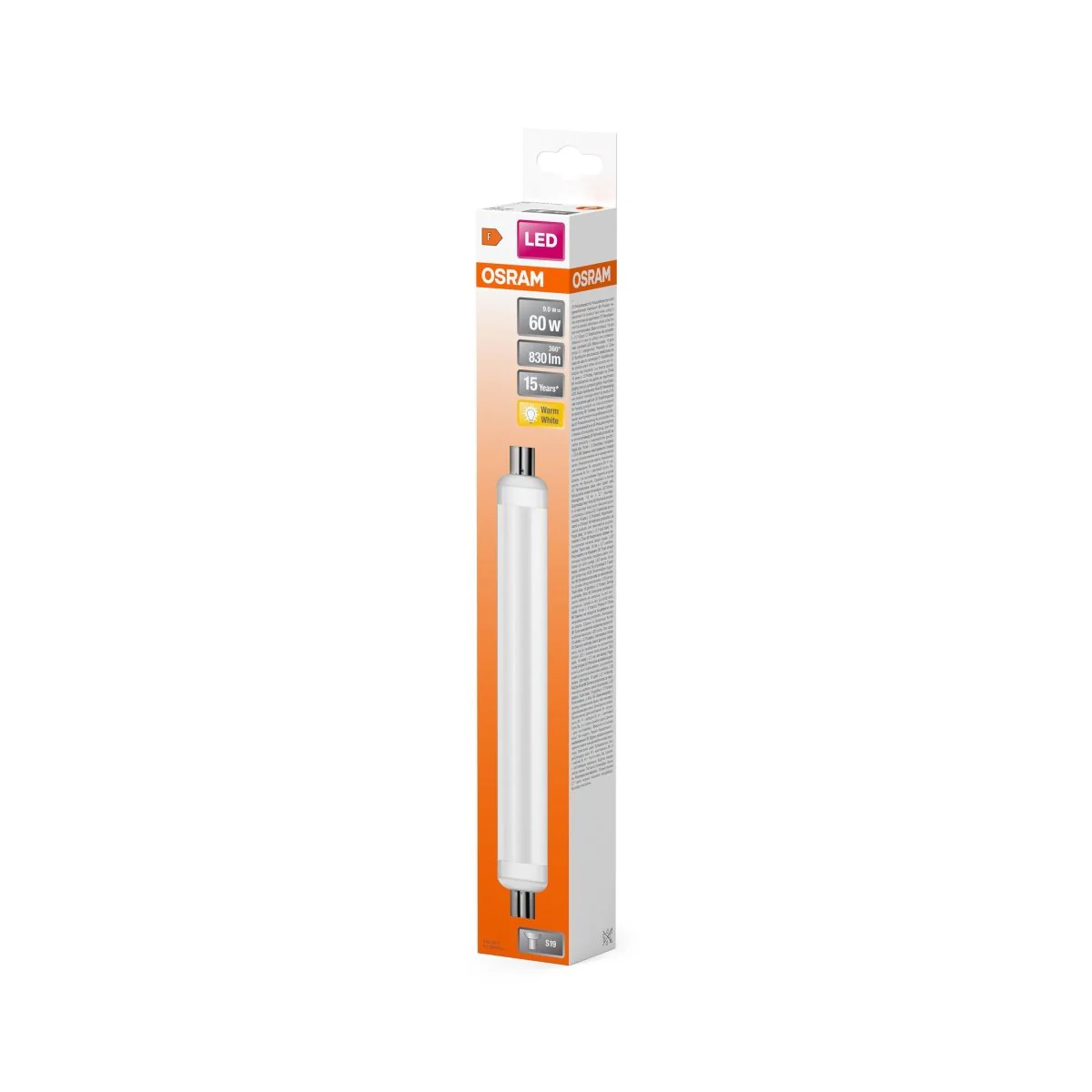 Żarówka LED OSRAM LED Line 60 140° 310mm 9W 827 Frosted S19 - Image 2