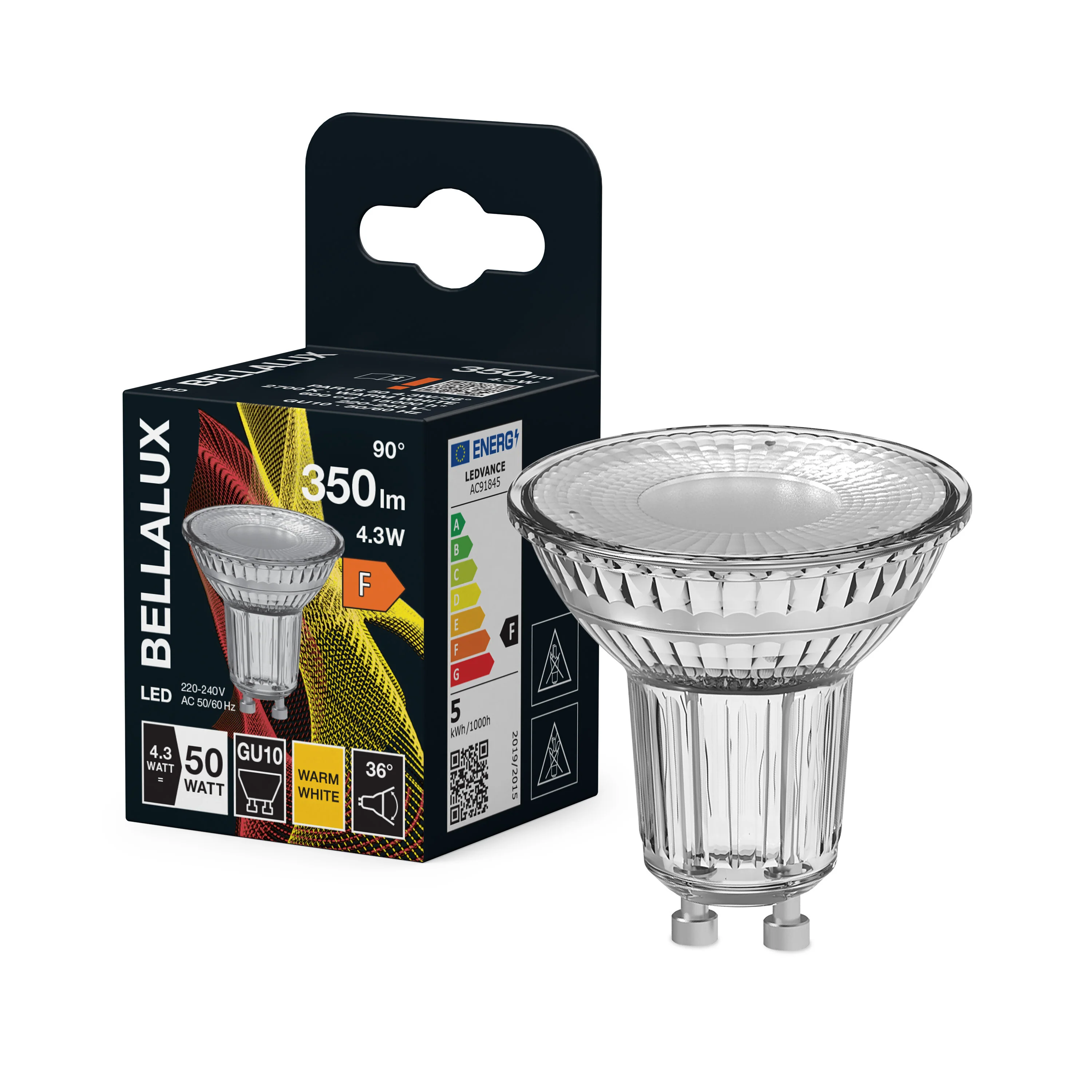 Żarówka LED OSRAM LED PAR16 50 36° 4.3W 827 GU10 - Image 4