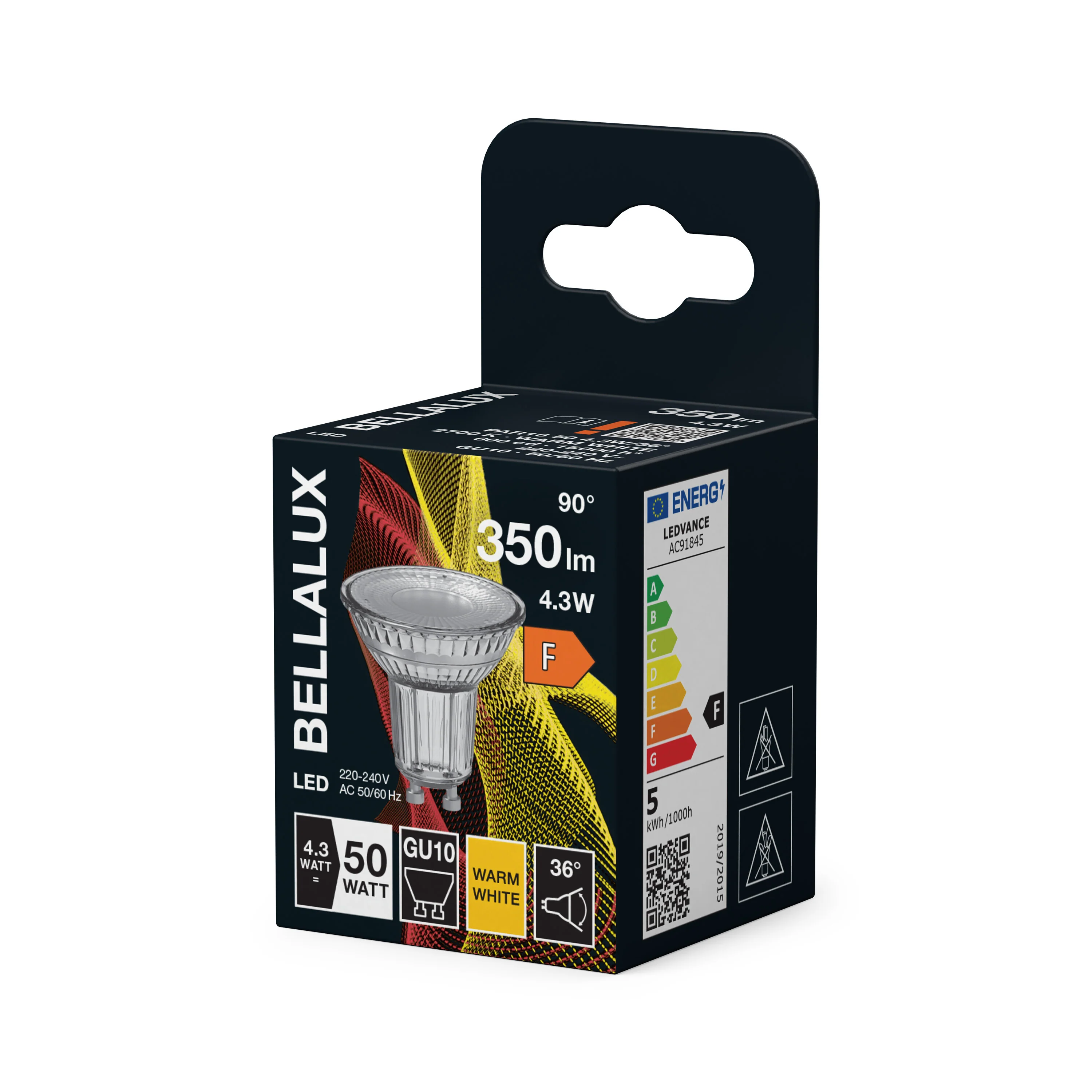 Żarówka LED OSRAM LED PAR16 50 36° 4.3W 827 GU10 - Image 5