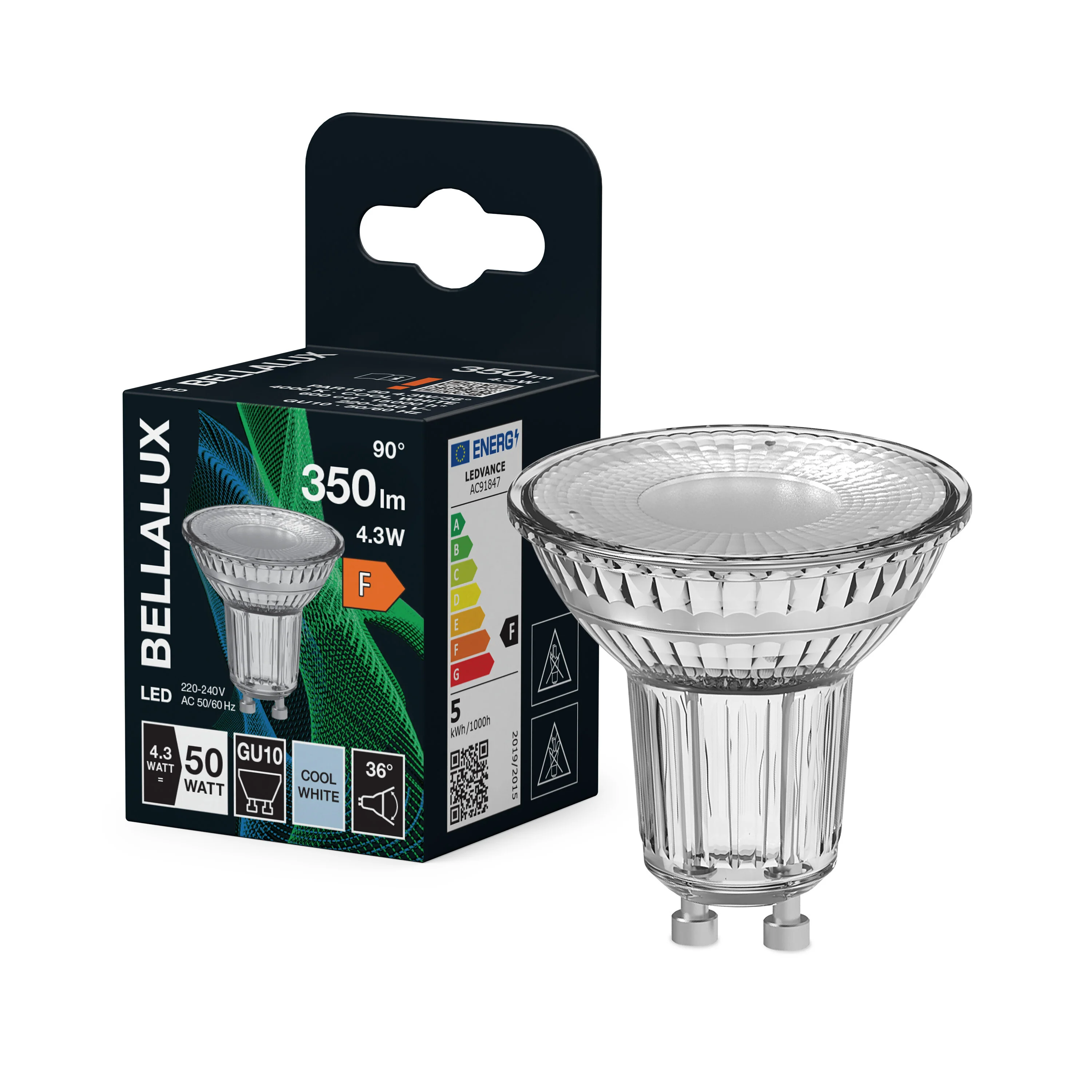 Żarówka LED OSRAM LED PAR16 50 36° 4.3W 840 GU10 - Image 4