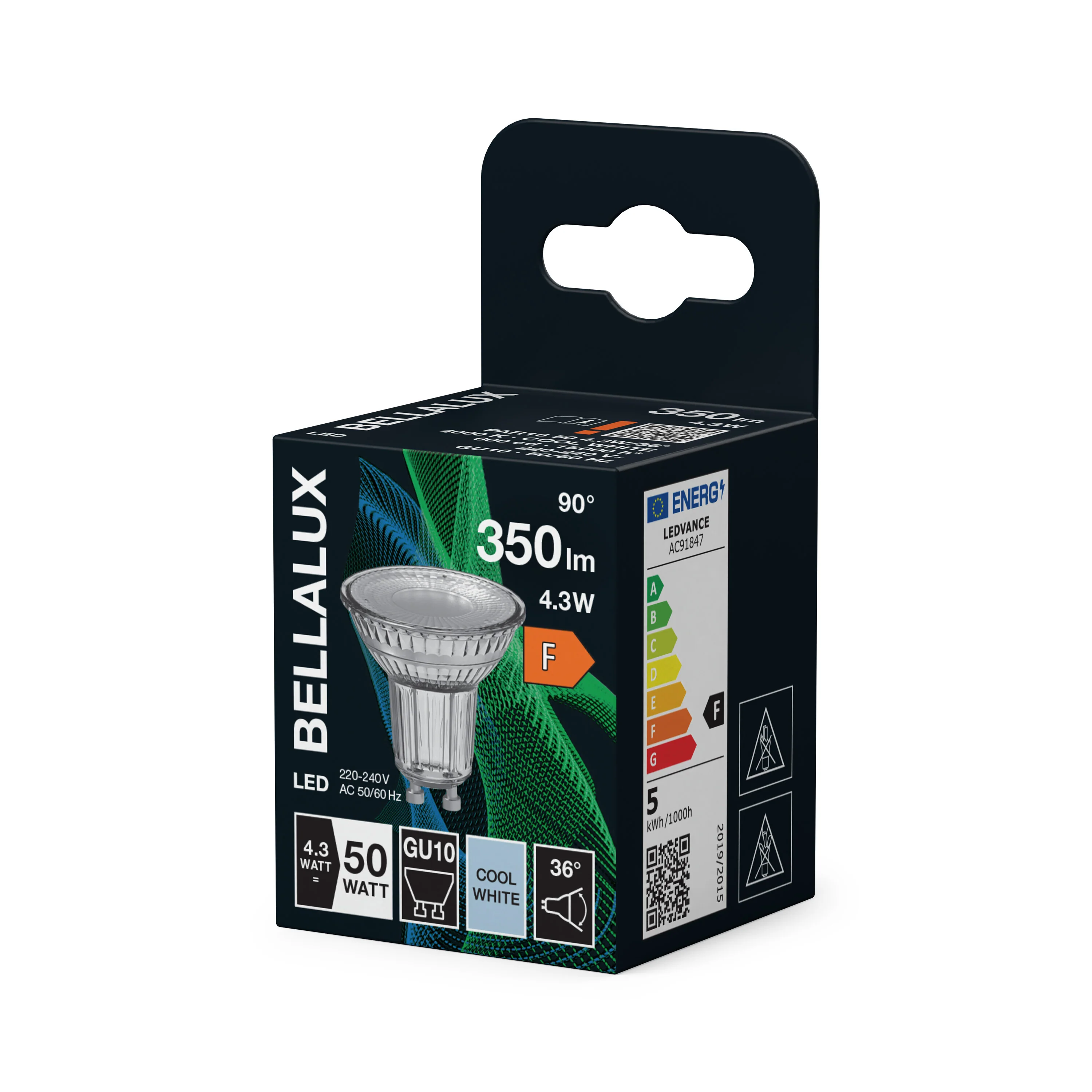 Żarówka LED OSRAM LED PAR16 50 36° 4.3W 840 GU10 - Image 5