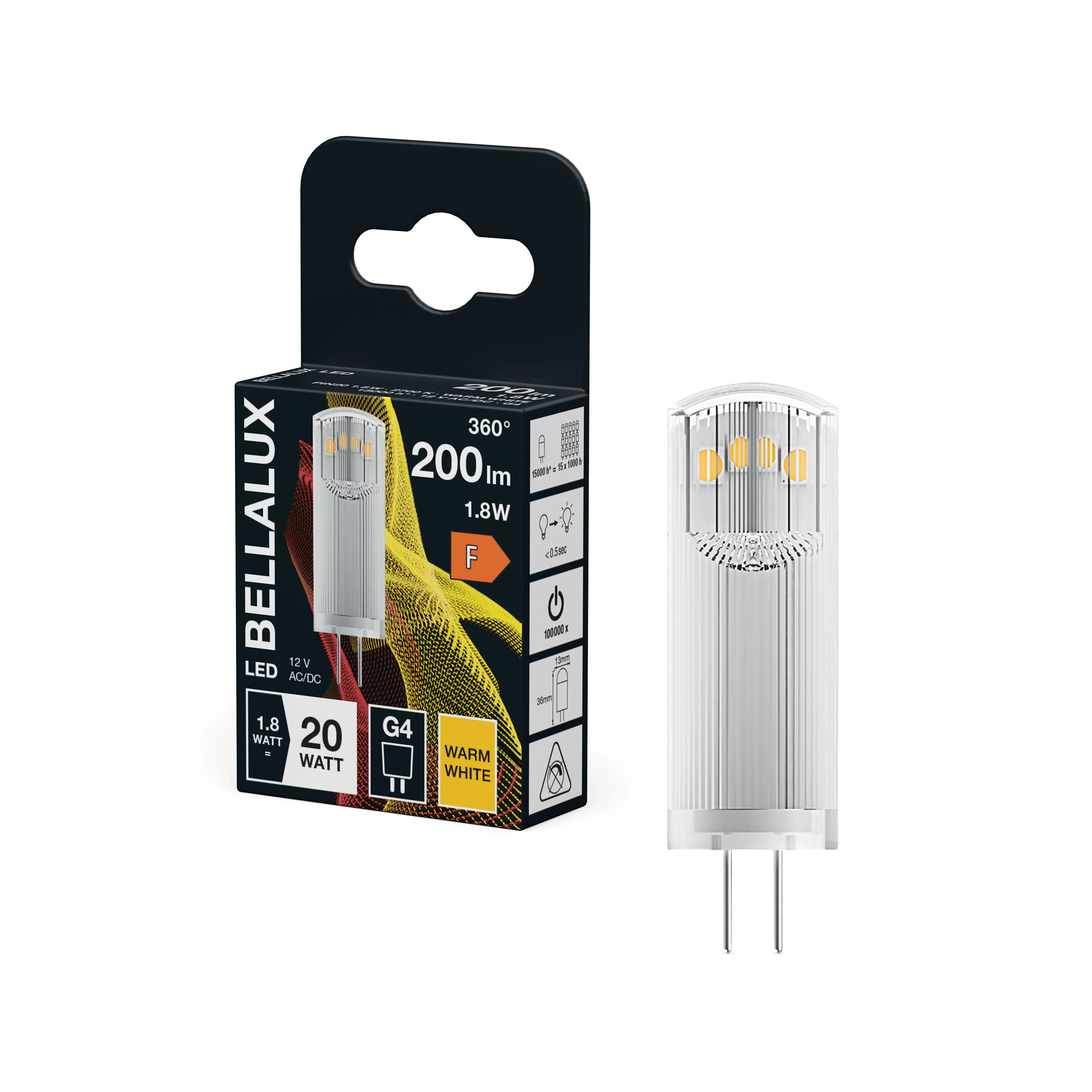 Żarówka LED OSRAM LED PIN 20 320° 1.8W 827 Clear G4 - Image 4