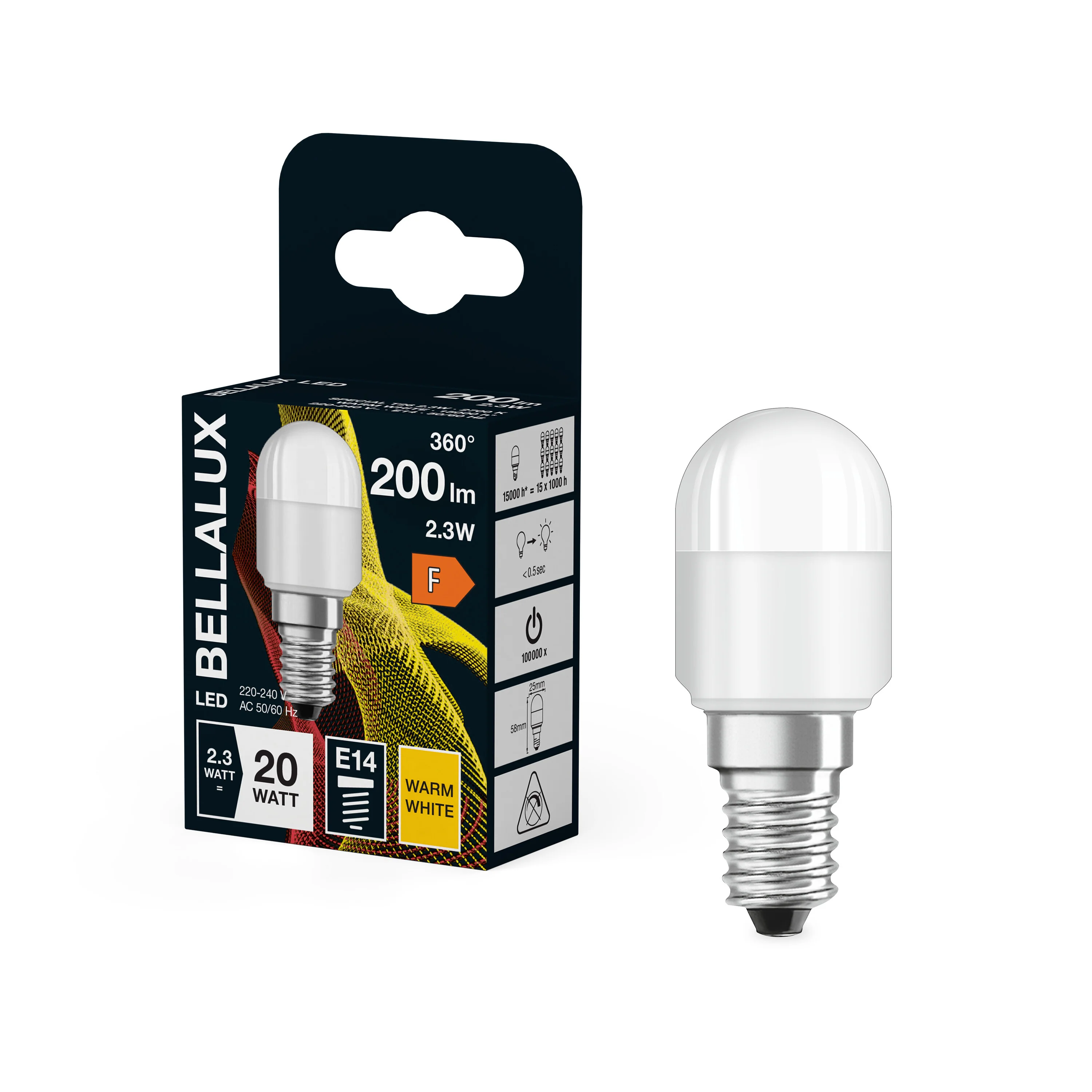 Żarówka LED OSRAM LED Special T26 20 200° 2.3W 827 Frosted E14 - Image 4
