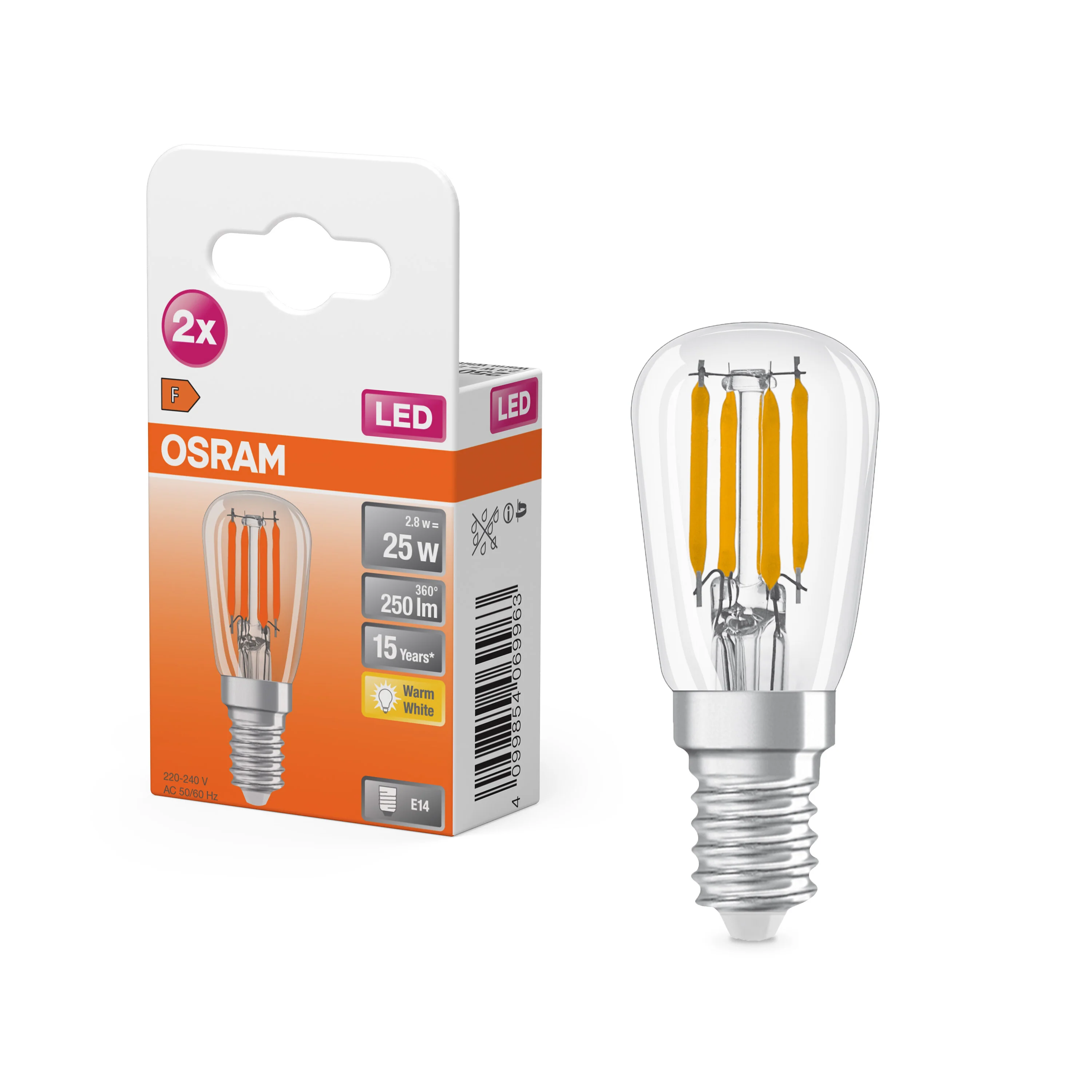 Żarówka LED OSRAM LED Special T26 25 300° Filament 2.8W 827 Clear E14 - Image 4