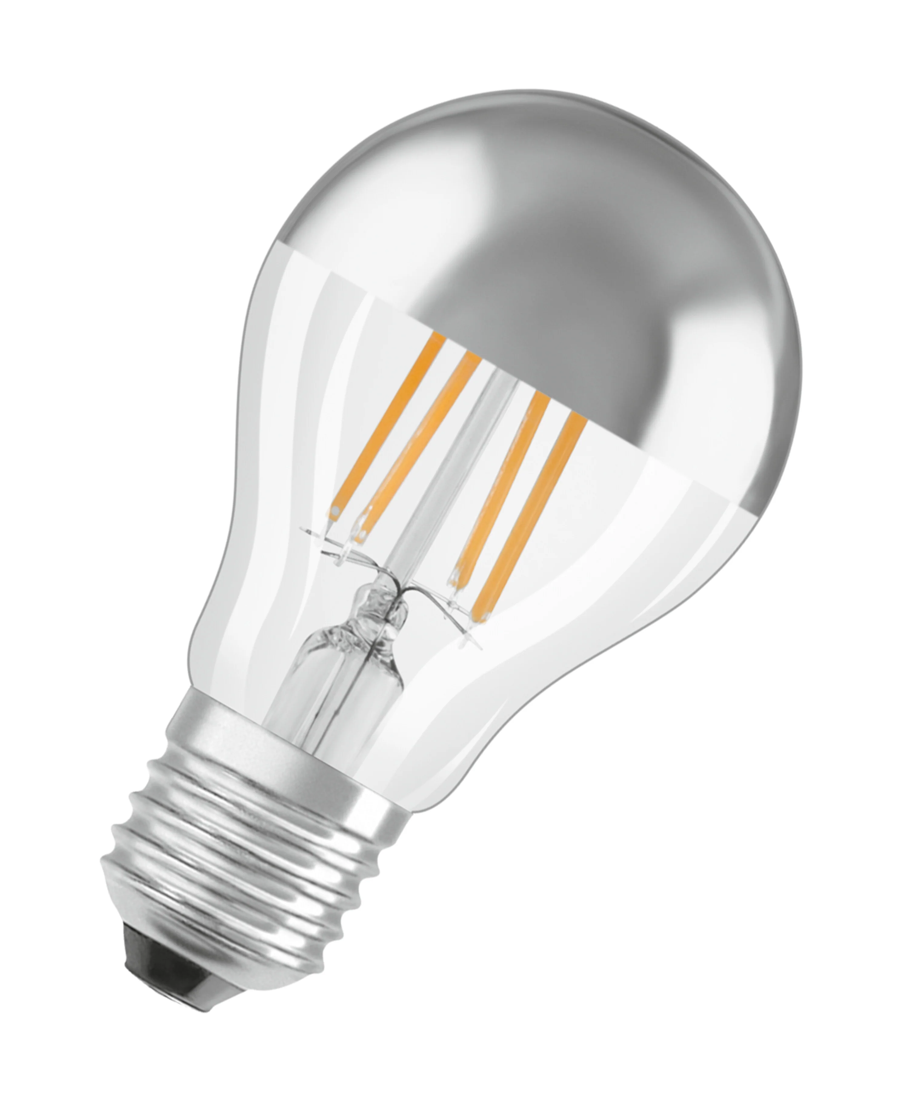 Żarówka LED OSRAM LED Star Classic A 50 Filament Mirror 6.5W 827 Silver E27 - Image 6