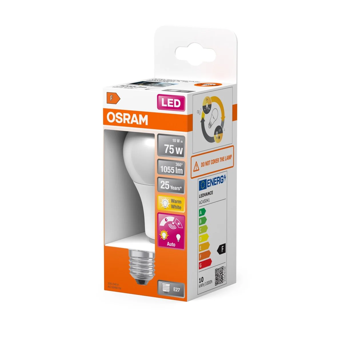 Żarówka LED OSRAM LED Star Classic A 75 Daylight Sensor 10W 827 Frosted E27 - Image 2