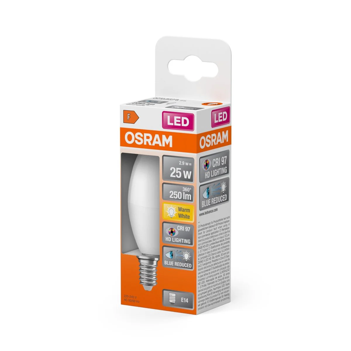 Żarówka LED OSRAM LED Star Classic B 25 2.9W 927 Frosted E14 - Image 2