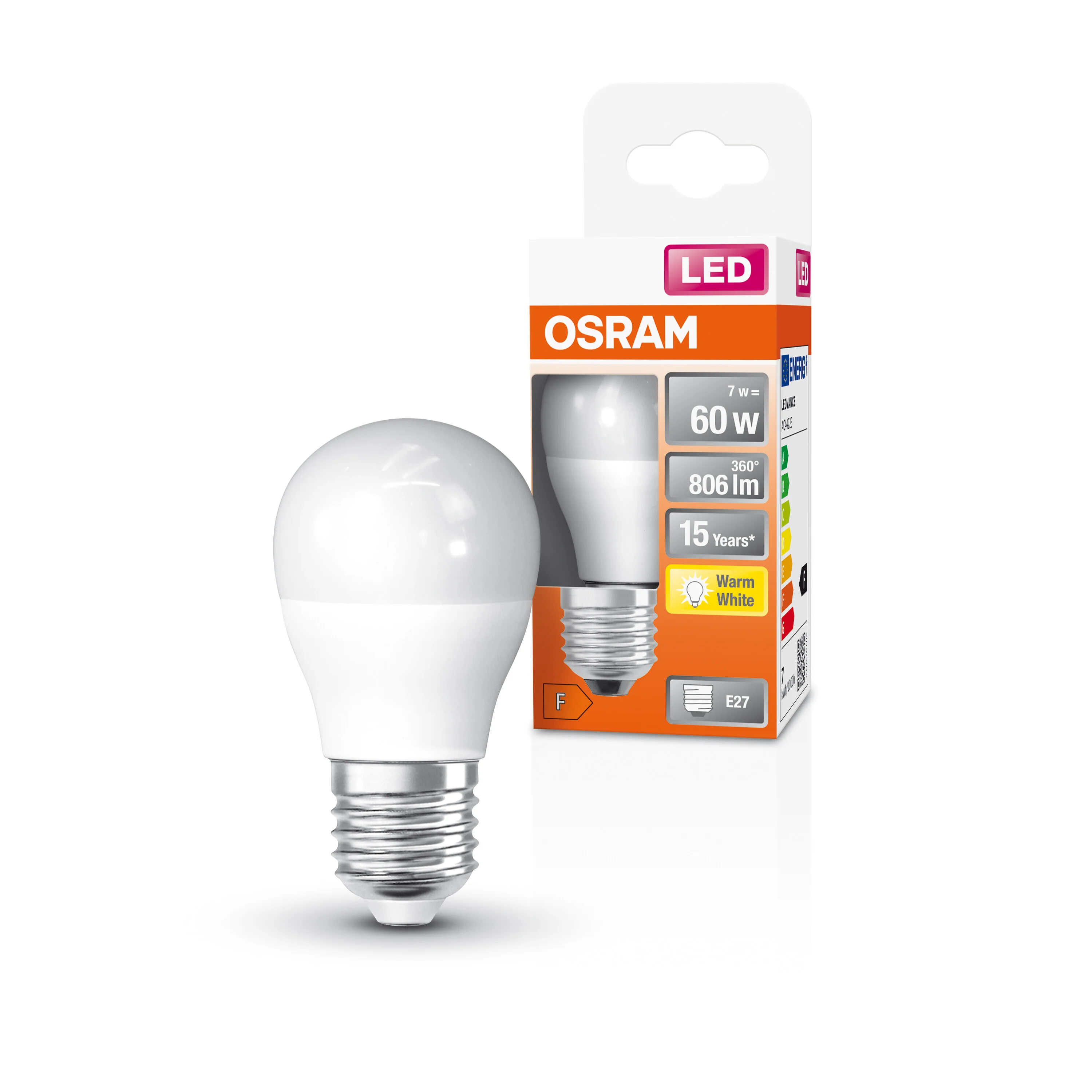 Żarówka LED OSRAM LED Star Classic P 60 6.5W 827 Frosted E27 - Image 4