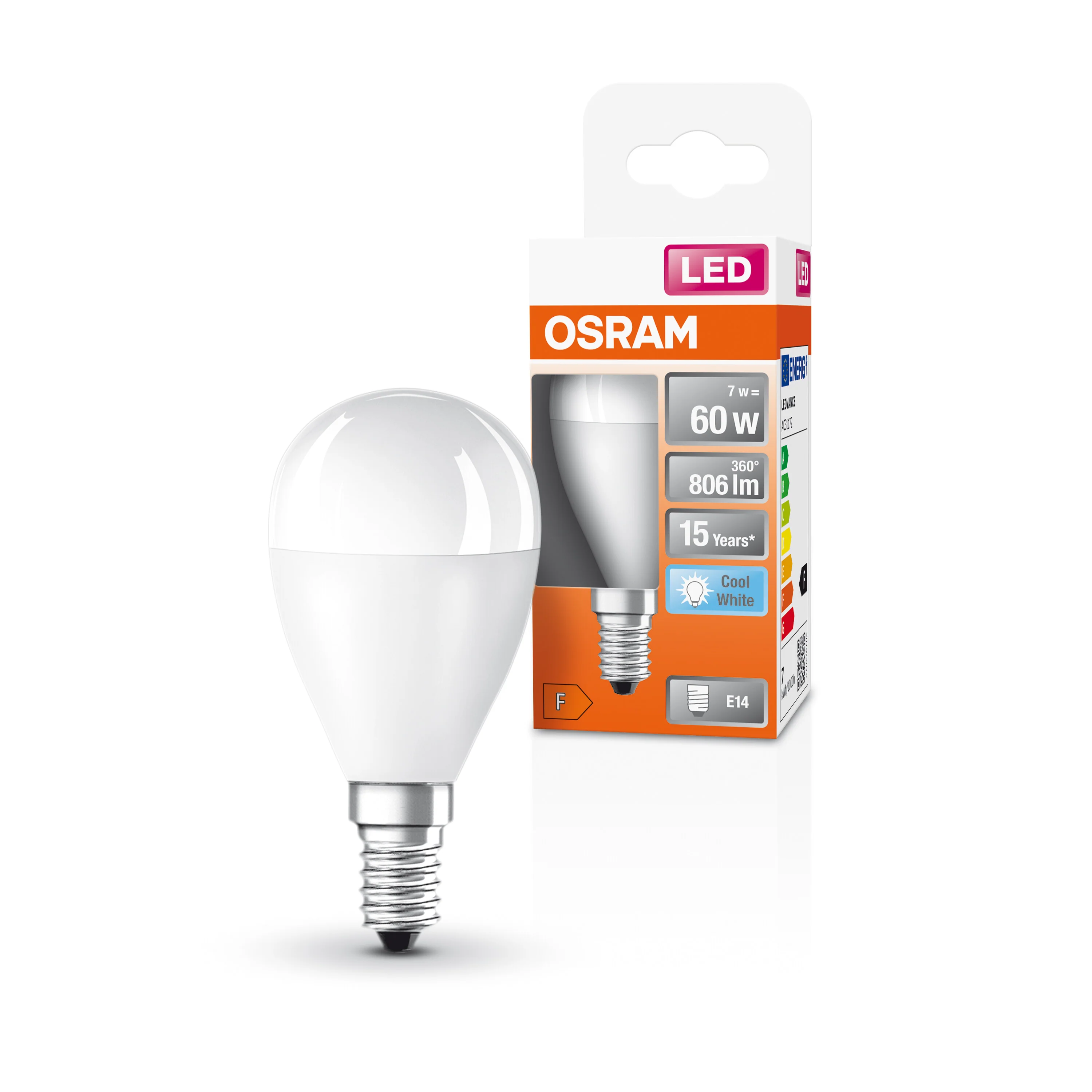Żarówka LED OSRAM LED Star Classic P 60 6.5W 840 Frosted E14 - Image 4