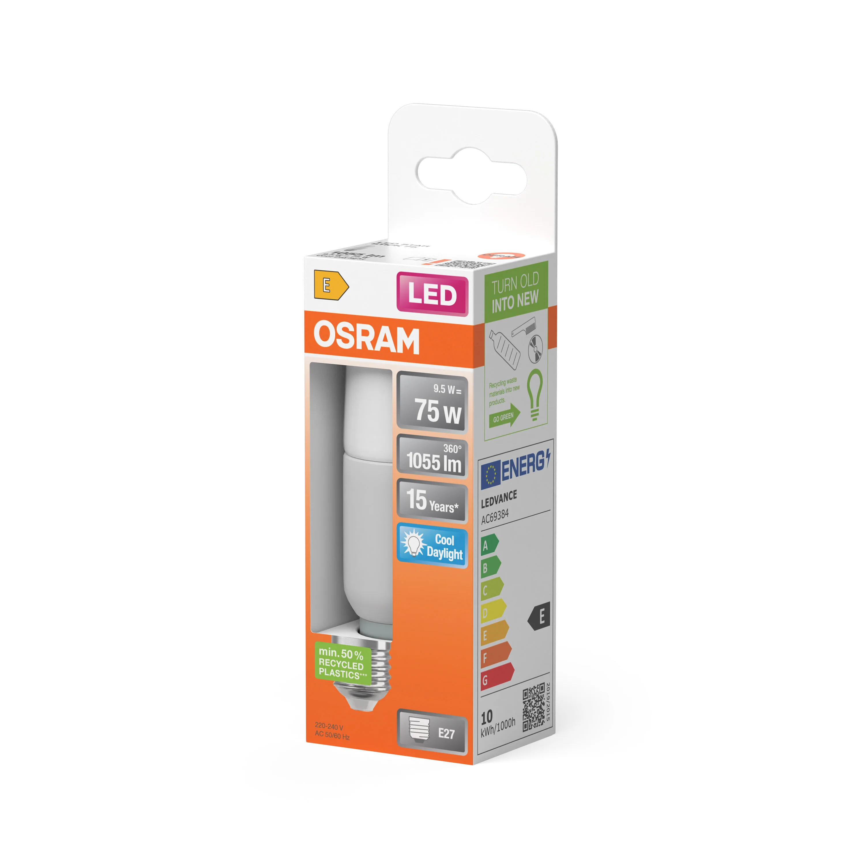 Żarówka LED OSRAM LED Star Classic Stick 75 9.5W 865 Frosted E27 - Image 5