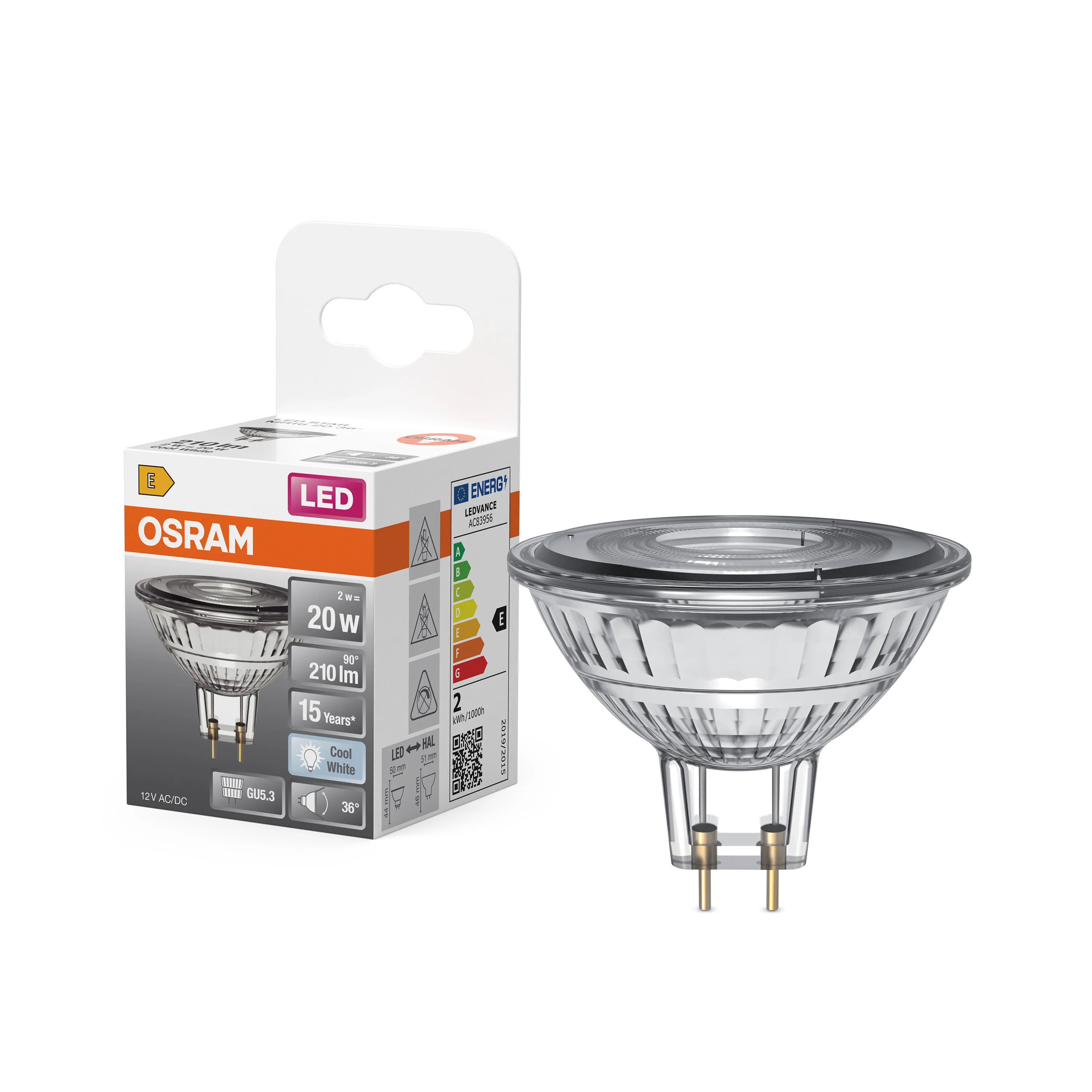 Żarówka LED OSRAM LED Star MR 16 20 36° 2W 840 GU5.3 - Image 4